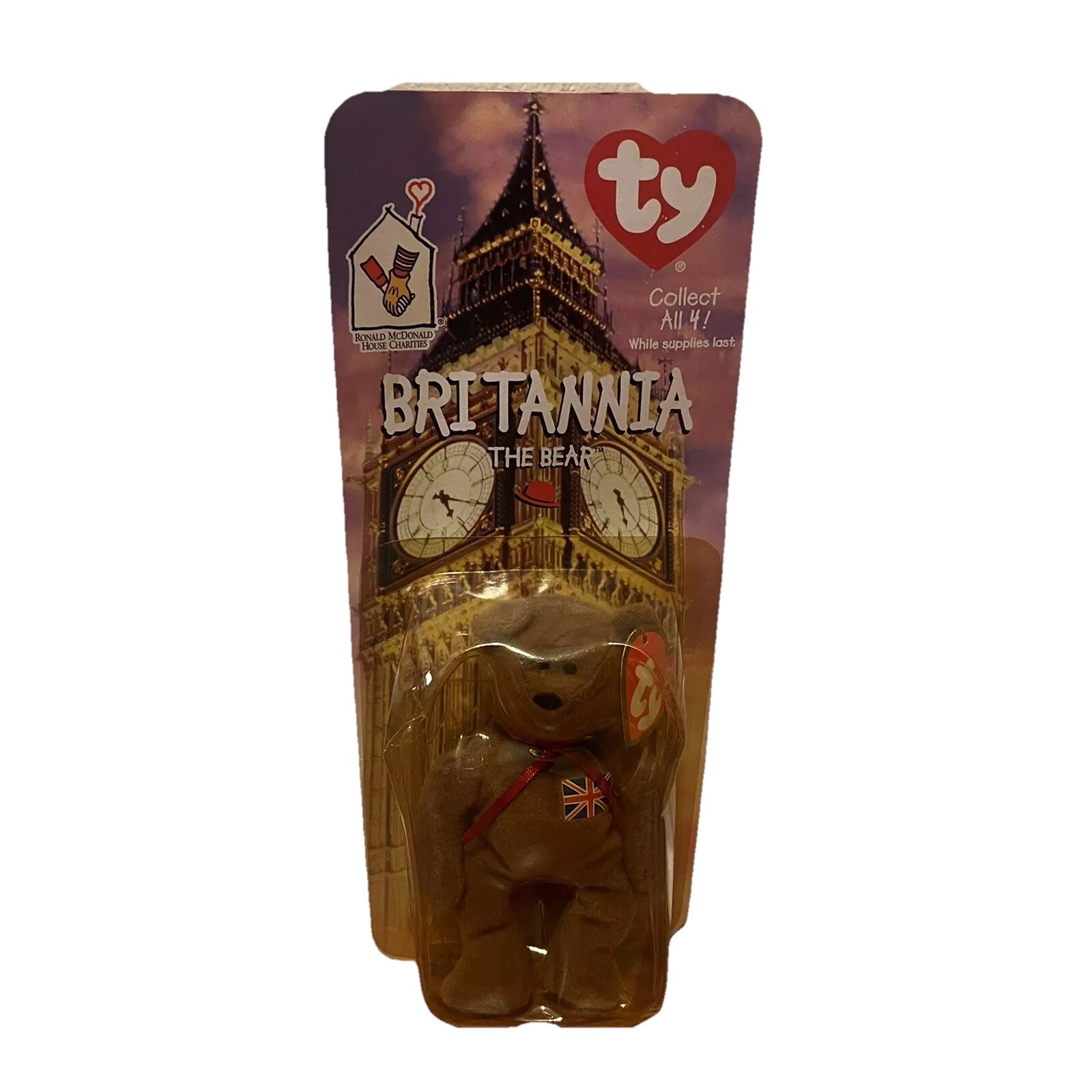 McDonalds TY Beanie Baby with RARE ERRORS 1993/OAKBROOK Brittania The Bear Rare