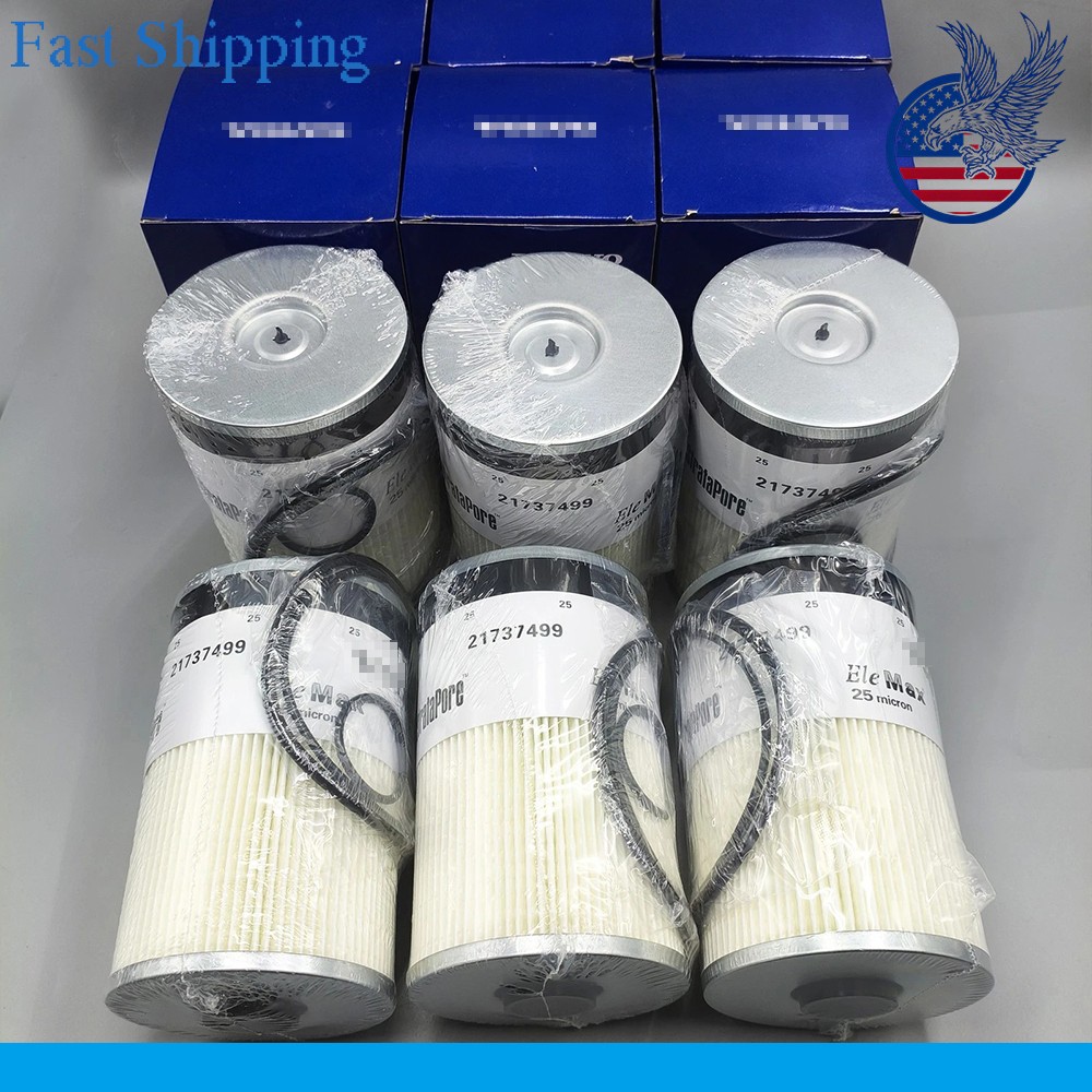6PCS VOLVO FUEL FILTER 21737499 ELE MAX 25 MICRO