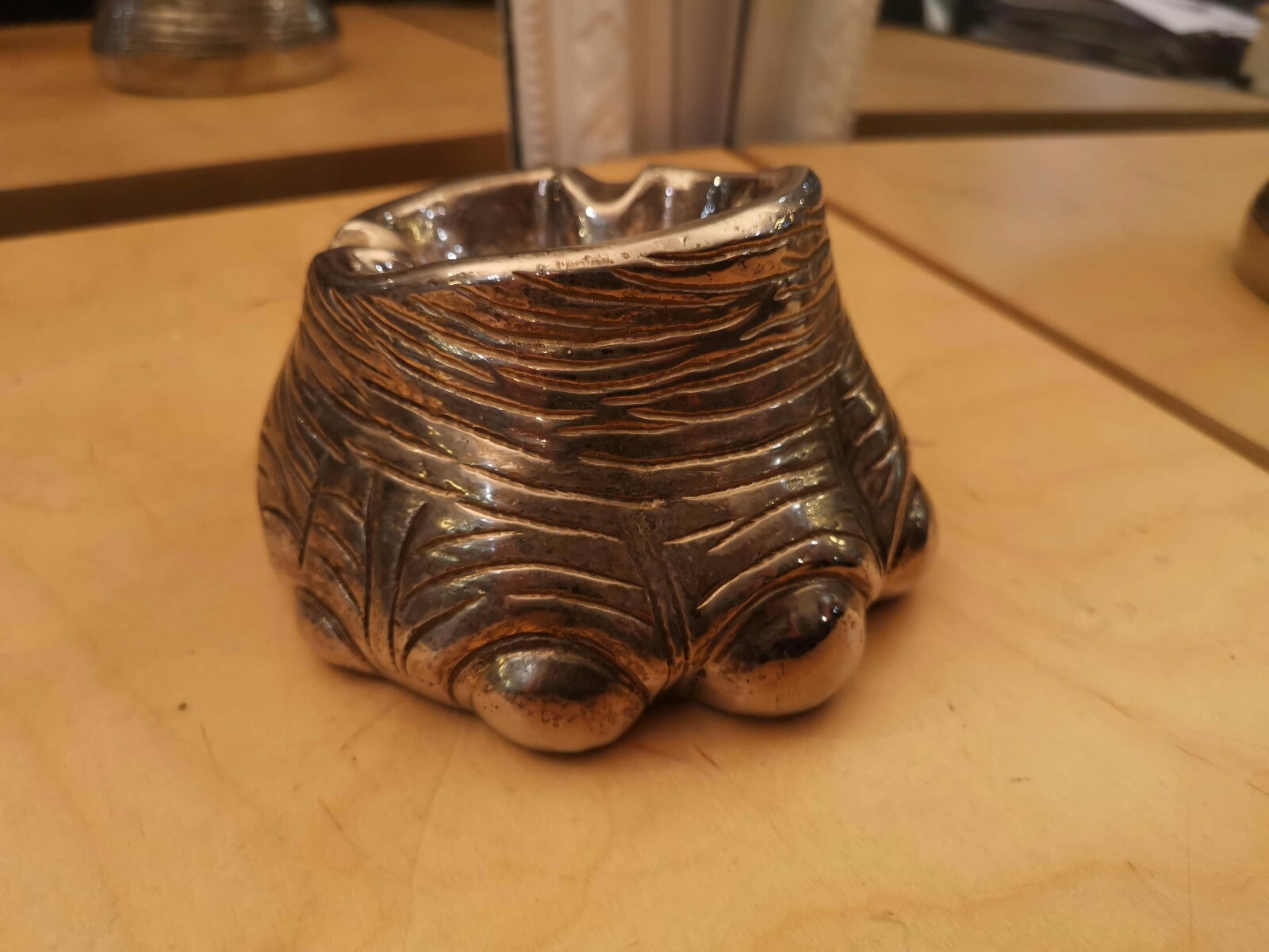 Very Rare 1970's Ashtray in the form of an elephant's foot by Nucci Valsecchi