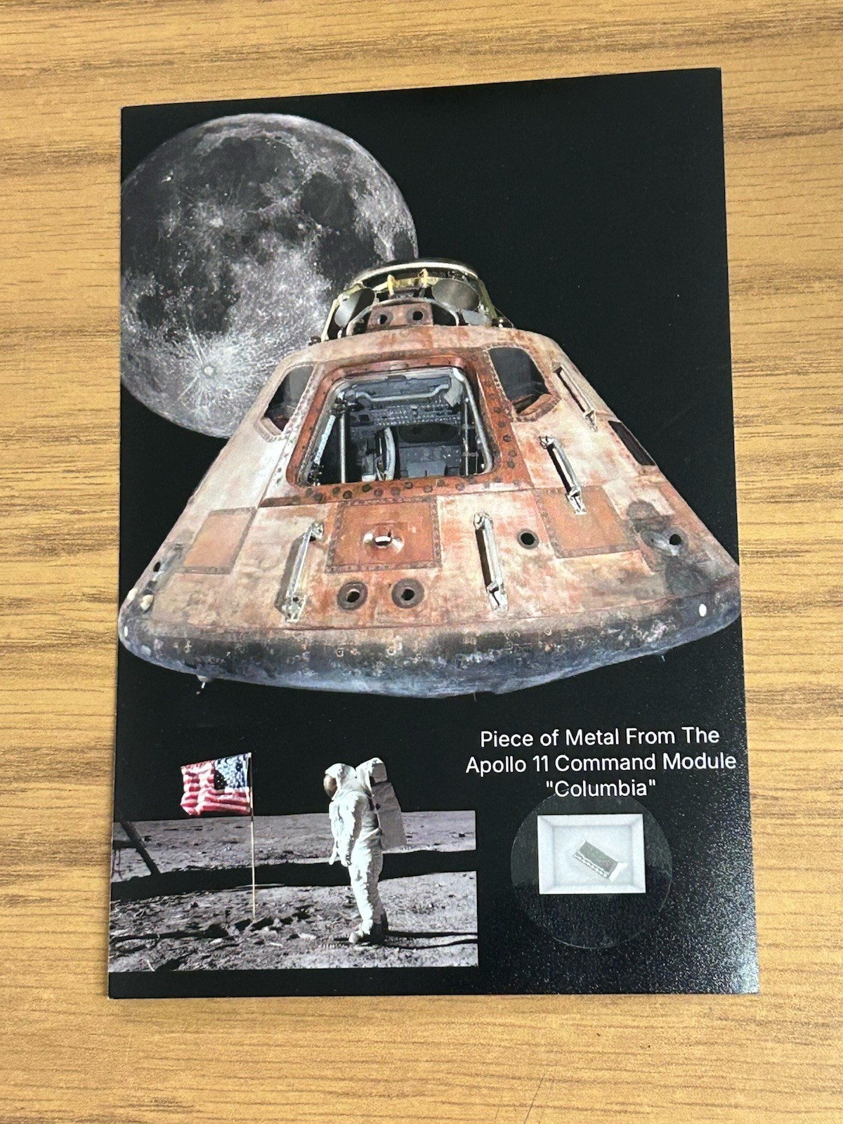 Apollo 11 Kapton Command Module Relic Columbia NASA Moon Armstrong Buzz Aldrin