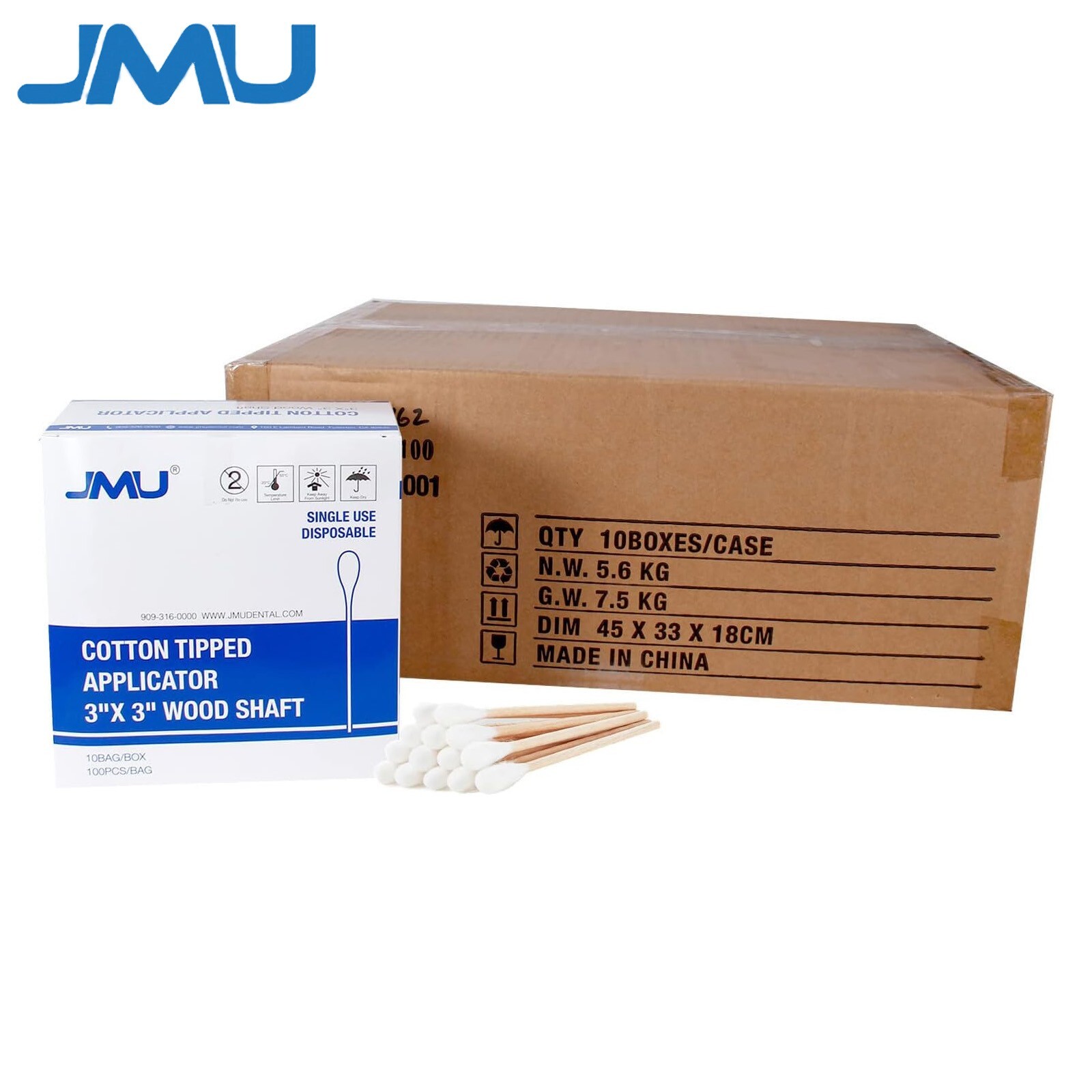 Case of 10000, Medical Cotton Swabs 3\