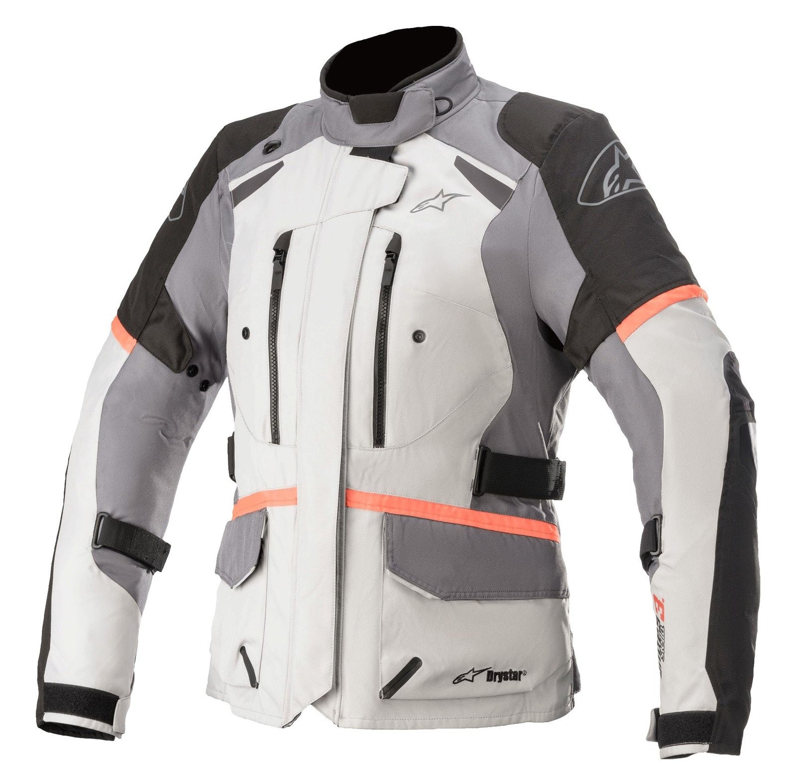 Alpinestars Women\'s Stella Andes v3 Drystar Motorcycle Jacket (XX-Large) (Grey)