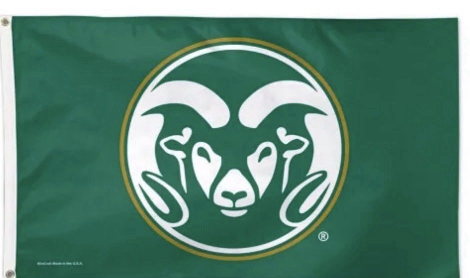 Colorado State Rams 3x5 Foot FLAG/Banner Basketball/Football NCAA Colorado State Rams 3x5 Foot FLAG/Banner Basketball/Football NCAA