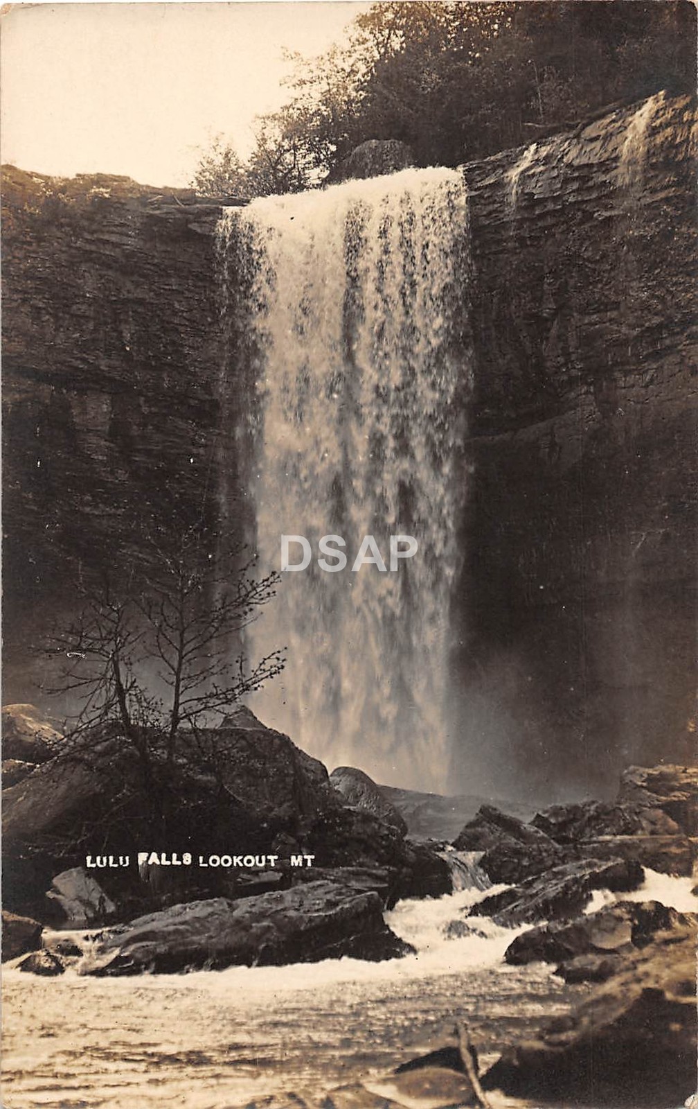 C61/ Lookout Mountain Lulu Falls Georgia Ga Real Photo RPPC Postcard c1910 Water C61/ Lookout Mountain Lulu Falls Georgia Ga Real Photo RPPC Postcard c1910 Water