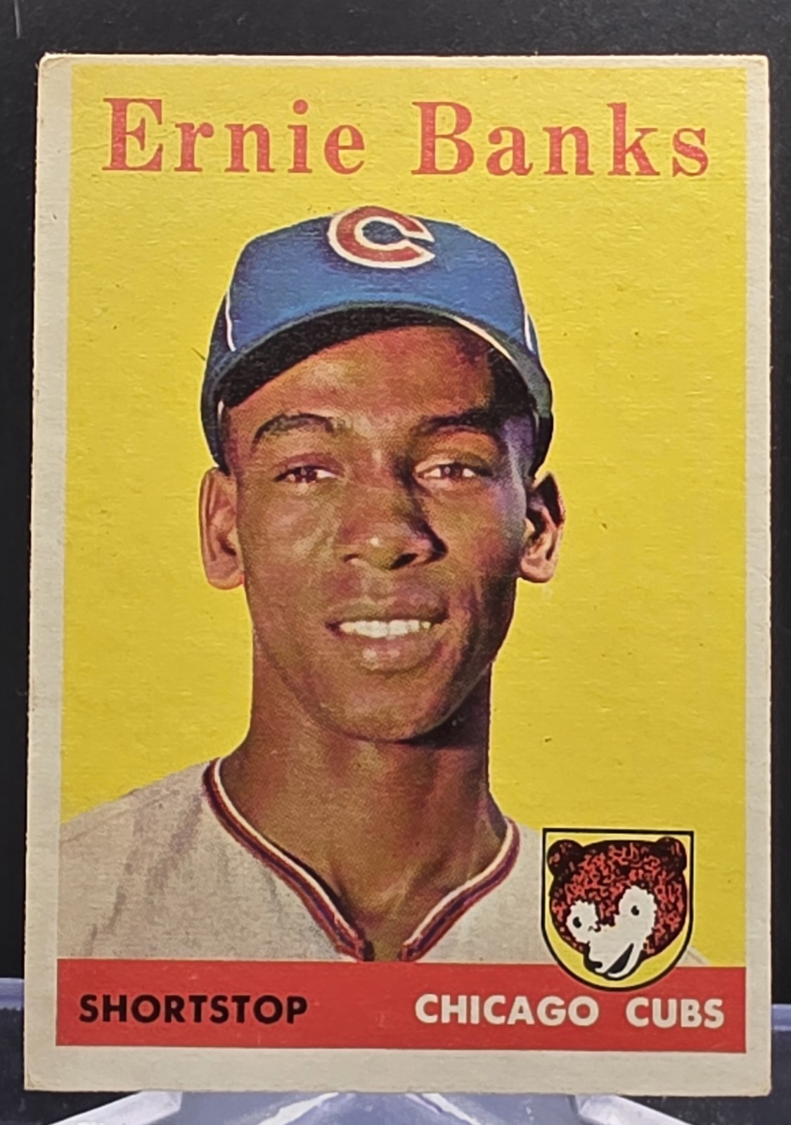 1958 Topps Ernie Banks #310 Chicago Cubs VG-VGEX (Crease)