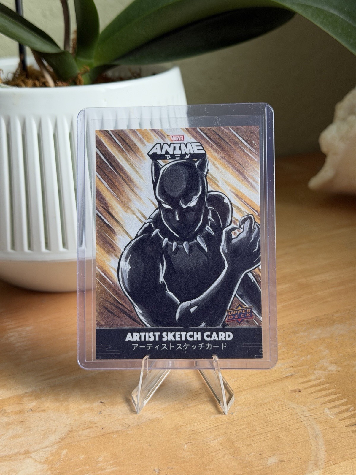 2020 Upper Deck Marvel Anime Black Panther Nikki Abrego Sketch Card 1/1 Auto 2020 Upper Deck Marvel Anime Black Panther Nikki Abrego Sketch Card 1/1 Auto