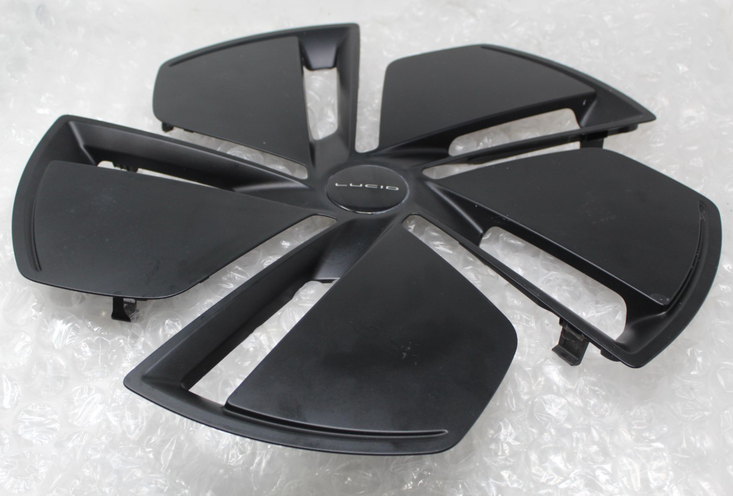 Genuine 2022-2025 Lucid Air Wheel Center Aero Cap Cover Black Matte OEM