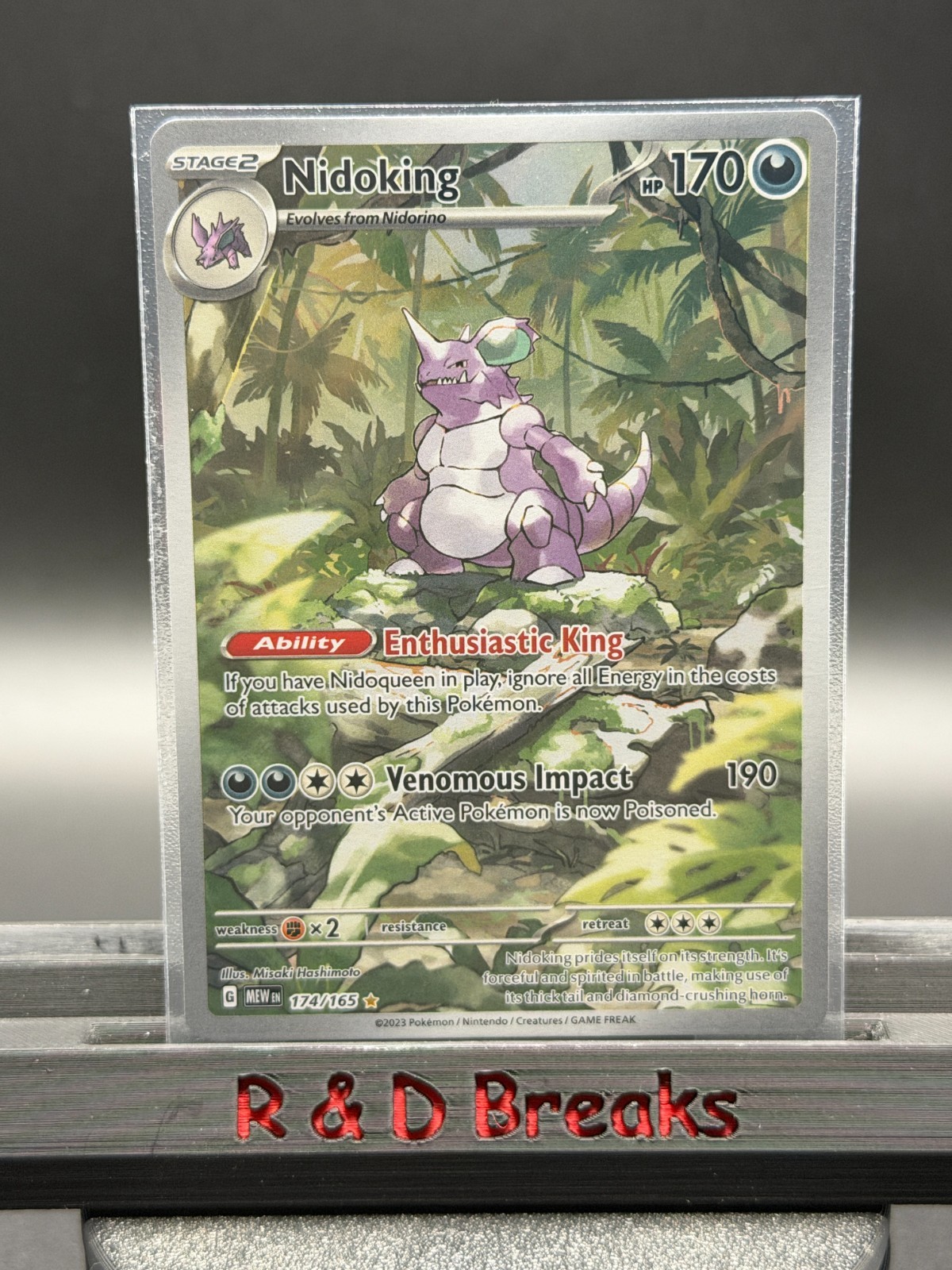 Nidoking 174/165 151 NM/M Pokemon Card