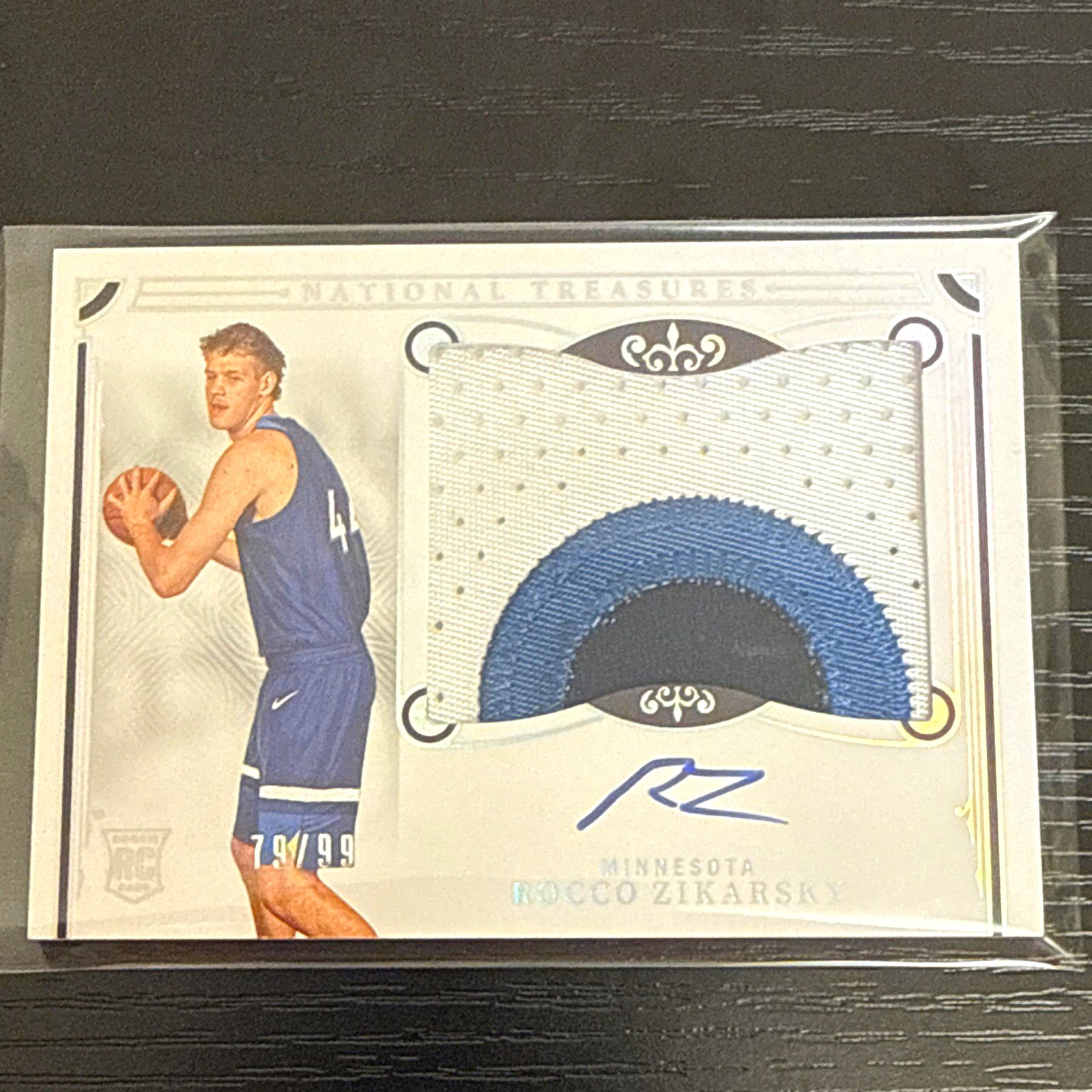 Panini National Treasures 2025-26 Rocco Zikarsky RC Patch Auto 79/99