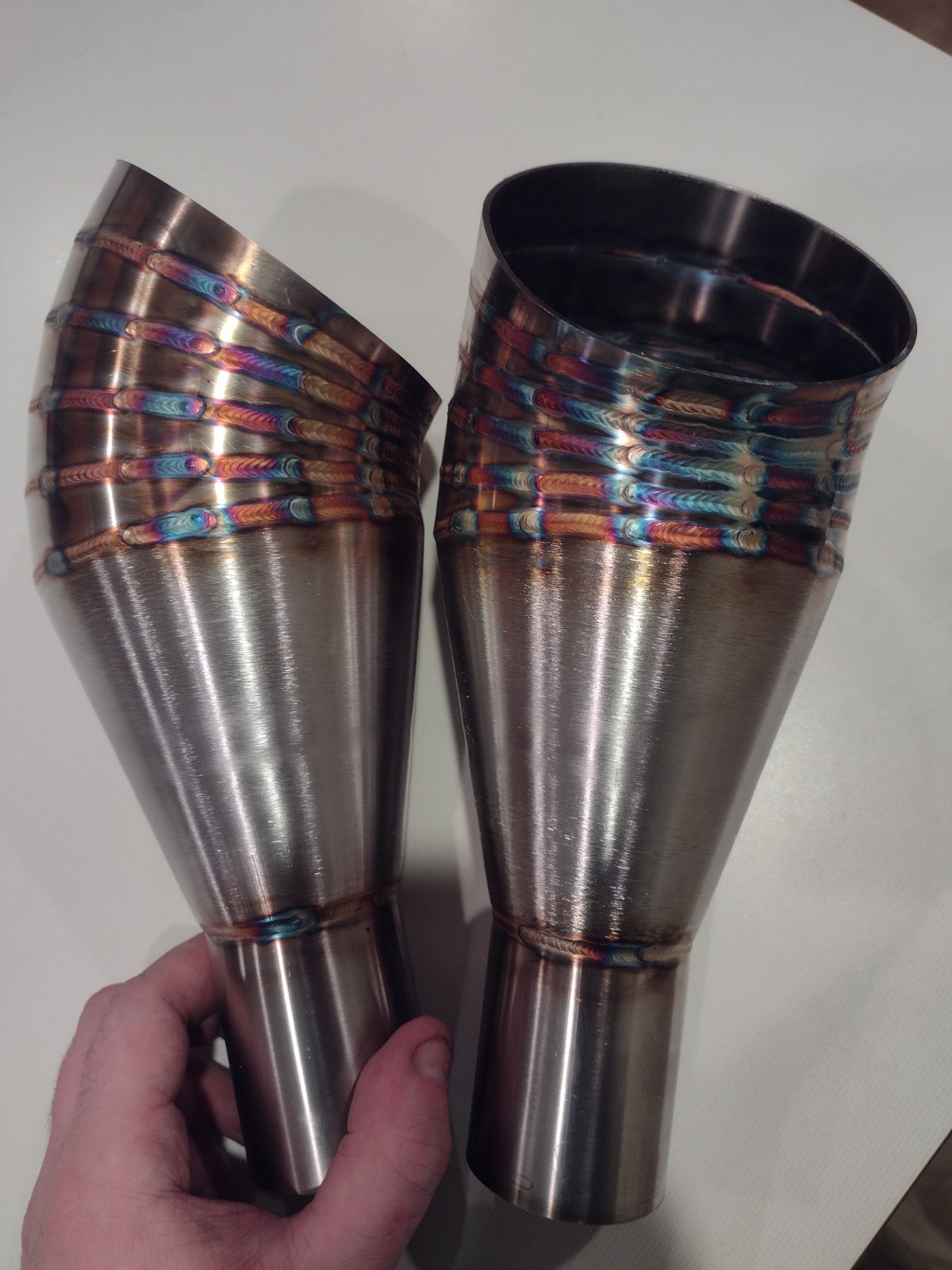 3x5 Exhaust Tips (Pie Cut) Set Of 2