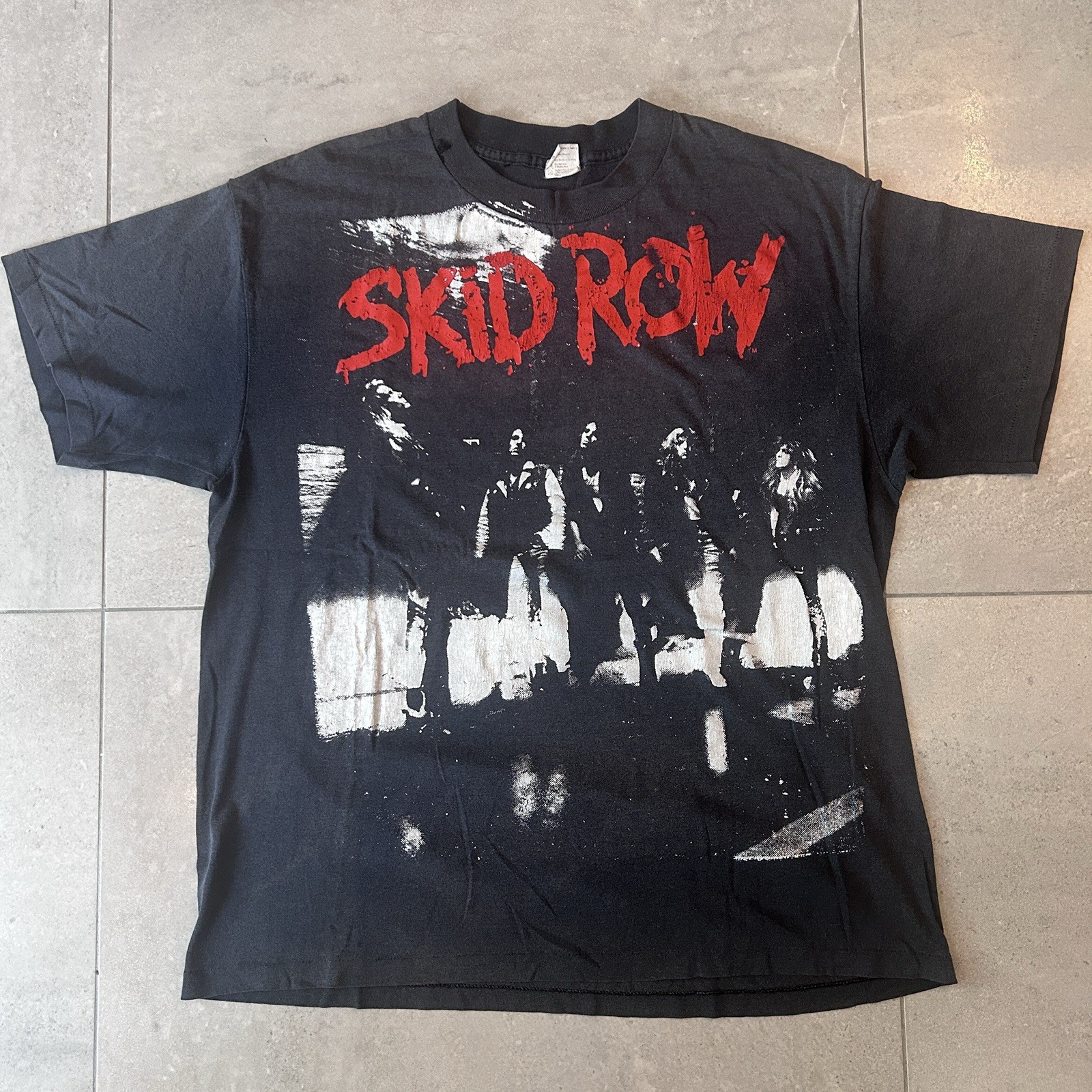 Vintage 1990 Skid Row Makin a Mess of the US Tour Shirt Single Stitch Vintage 1990 Skid Row Makin a Mess of the US Tour Shirt Single Stitch