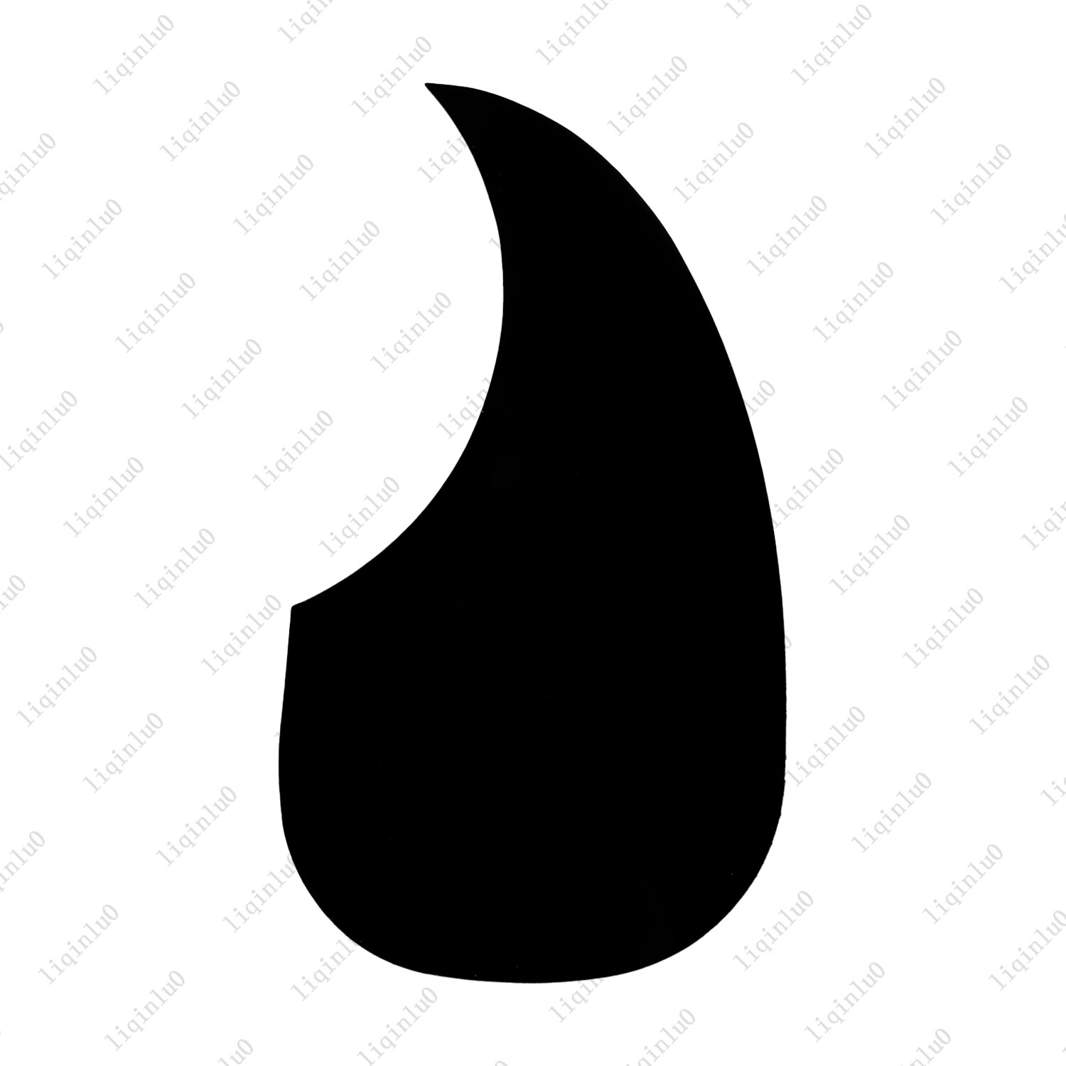 Water Drop Shape Guitar Pickguard Self Adhesive Fit 40/41 Inch Acoustic Guitar
