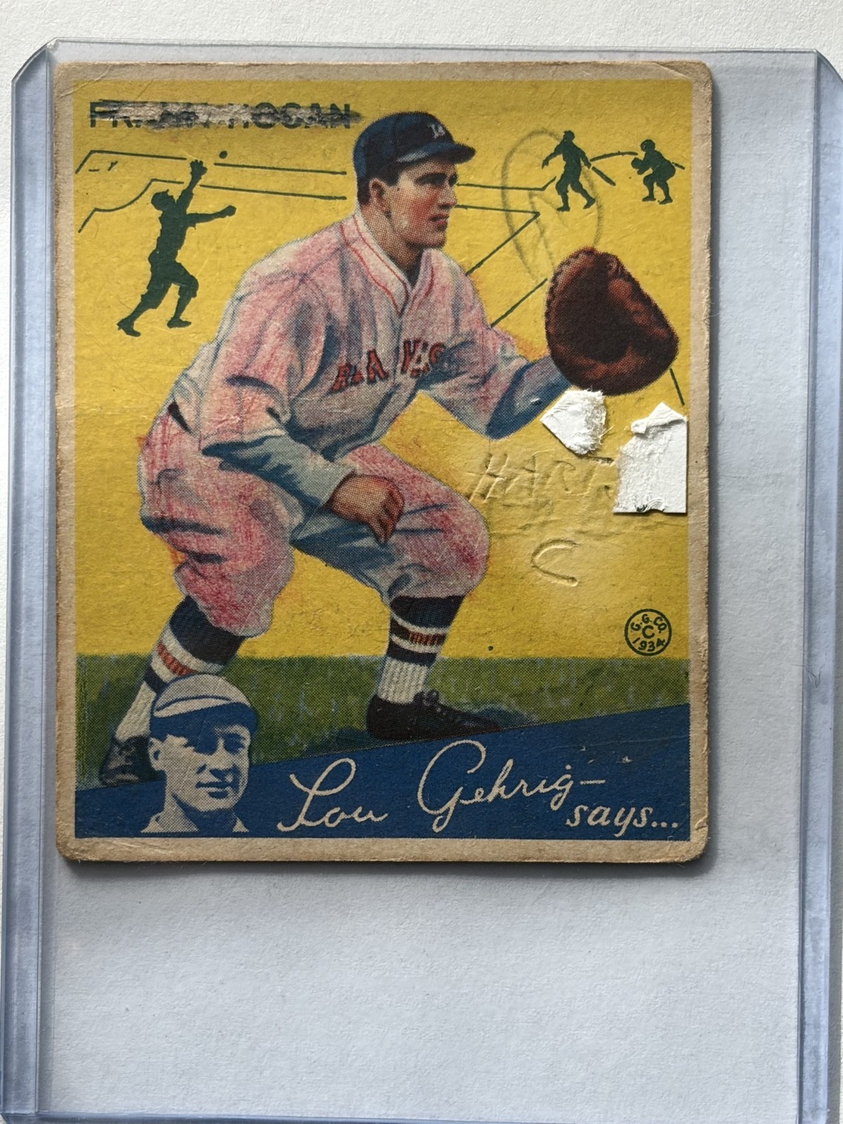1934 Goudey Big League Chewing Gum - R320 Frank Hogan #20
