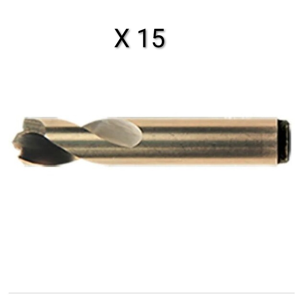 10MM (3/8″) DIA. SUPER COBALT SPOT WELD CUTTING BITS (3 Pls Of 5) USA/NORSEMAN 10MM (3/8″) DIA. SUPER COBALT SPOT WELD CUTTING BITS (3 Pls Of 5) USA/NORSEMAN