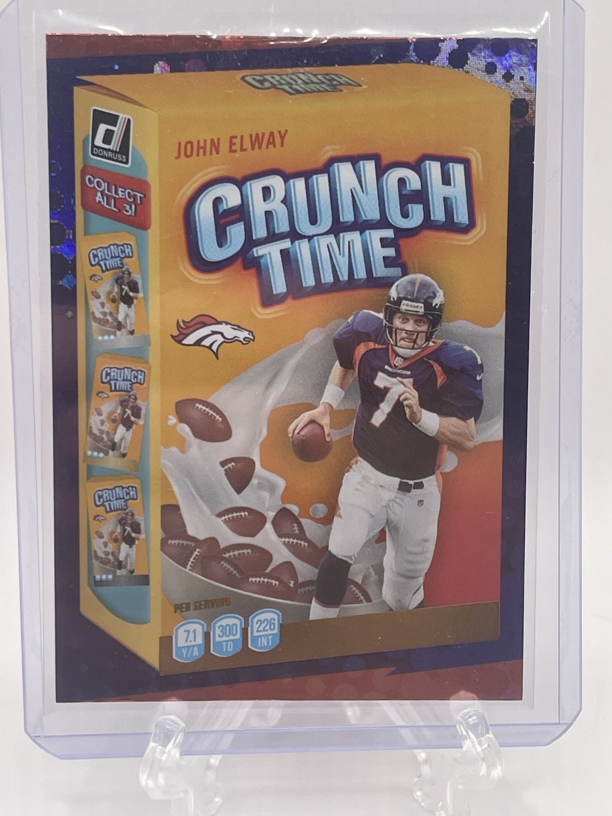 2022 Panini Donruss Crunch Time Insert John Elway #CT-12 Denver Broncos