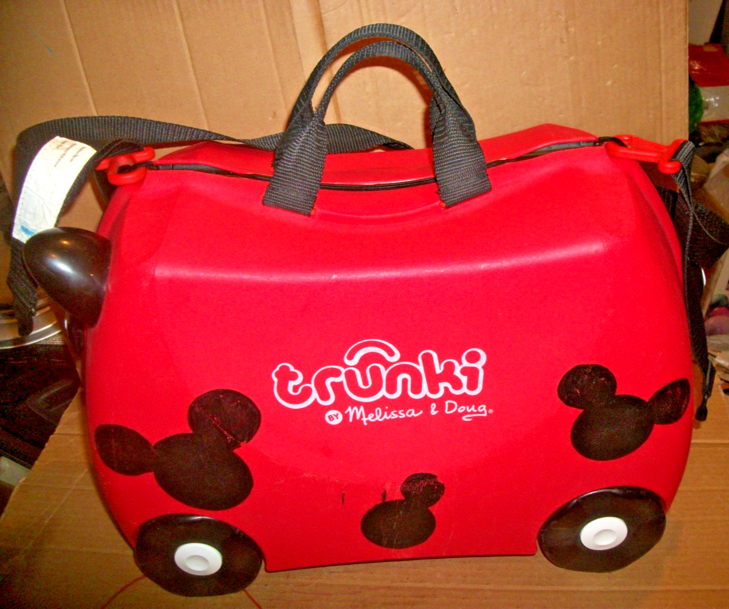 Melissa And Doug Trunki Kids Ride On Suitcase Luggage Red Mickey Mouse (Lady Bug Melissa And Doug Trunki Kids Ride On Suitcase Luggage Red Mickey Mouse (Lady Bug