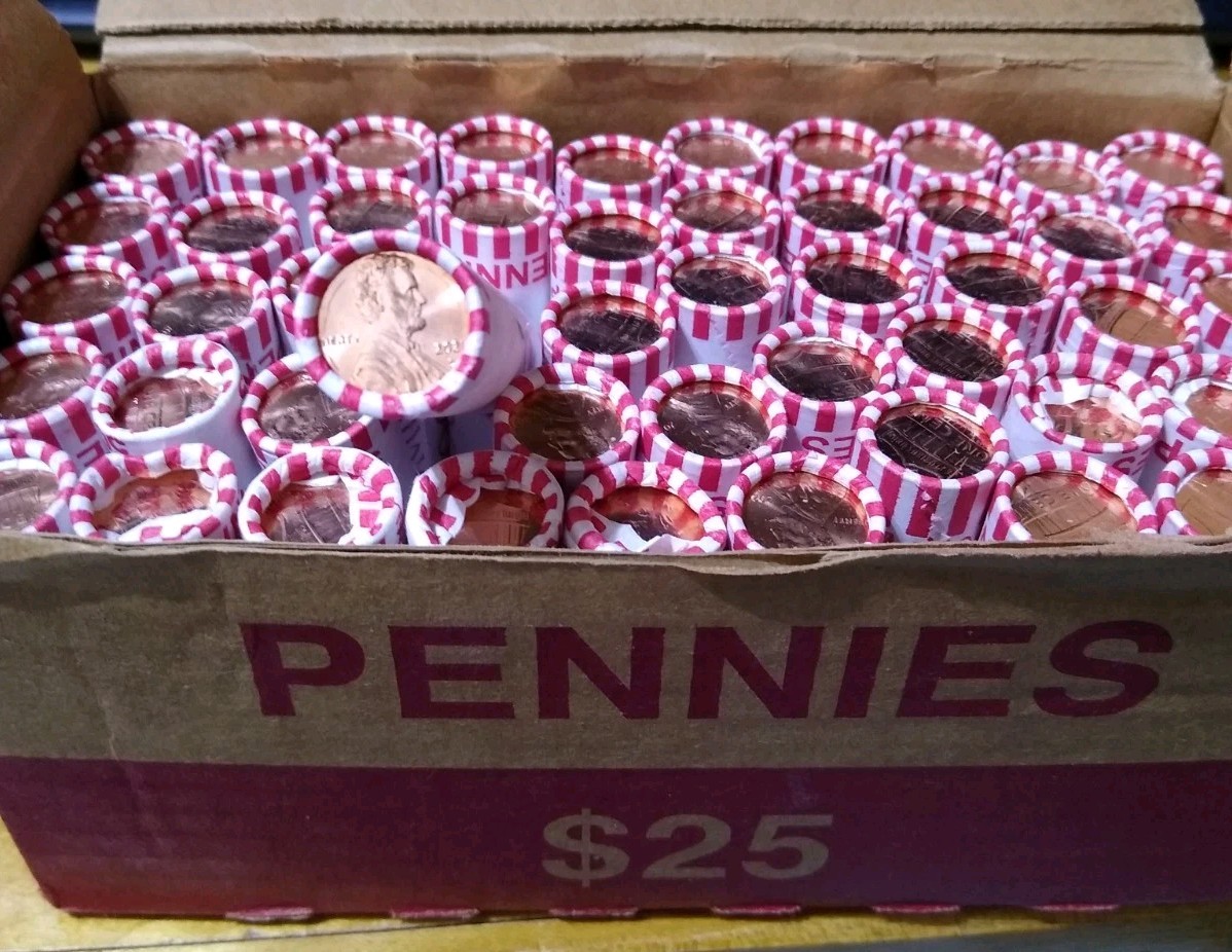 2021 D Penny Box Of 50 Uncirculated Rolls