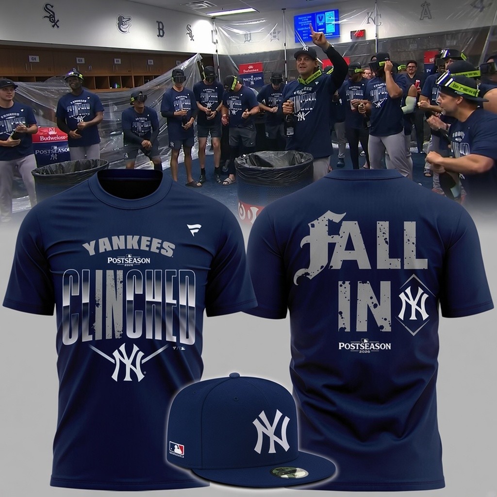 Hot Sale New York Yankees Fall In 2026 Postseason T-Shirt Hot Sale New York Yankees Fall In 2026 Postseason T-Shirt