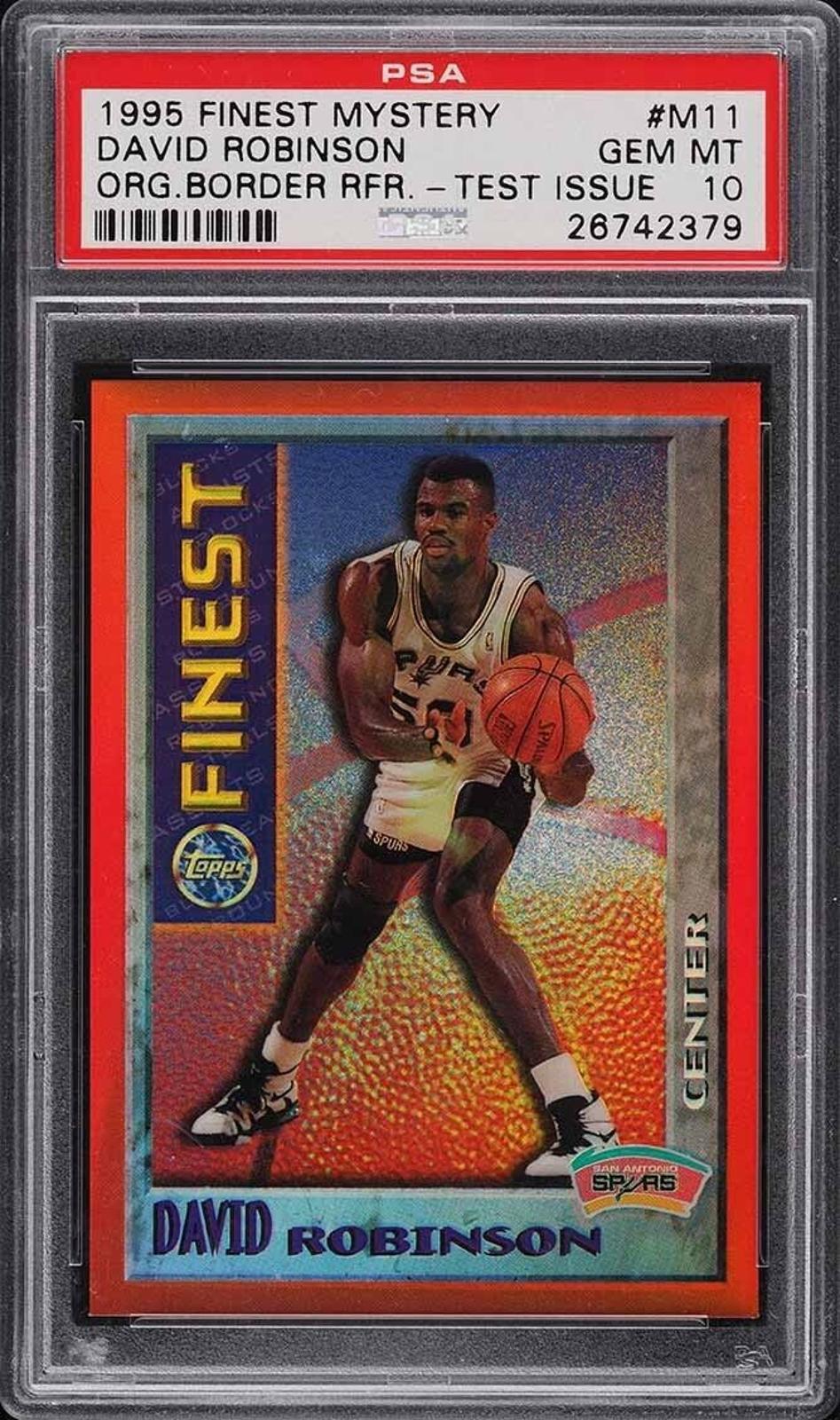1995-96 Topps Finest  #M11 David Robinson PSA 10