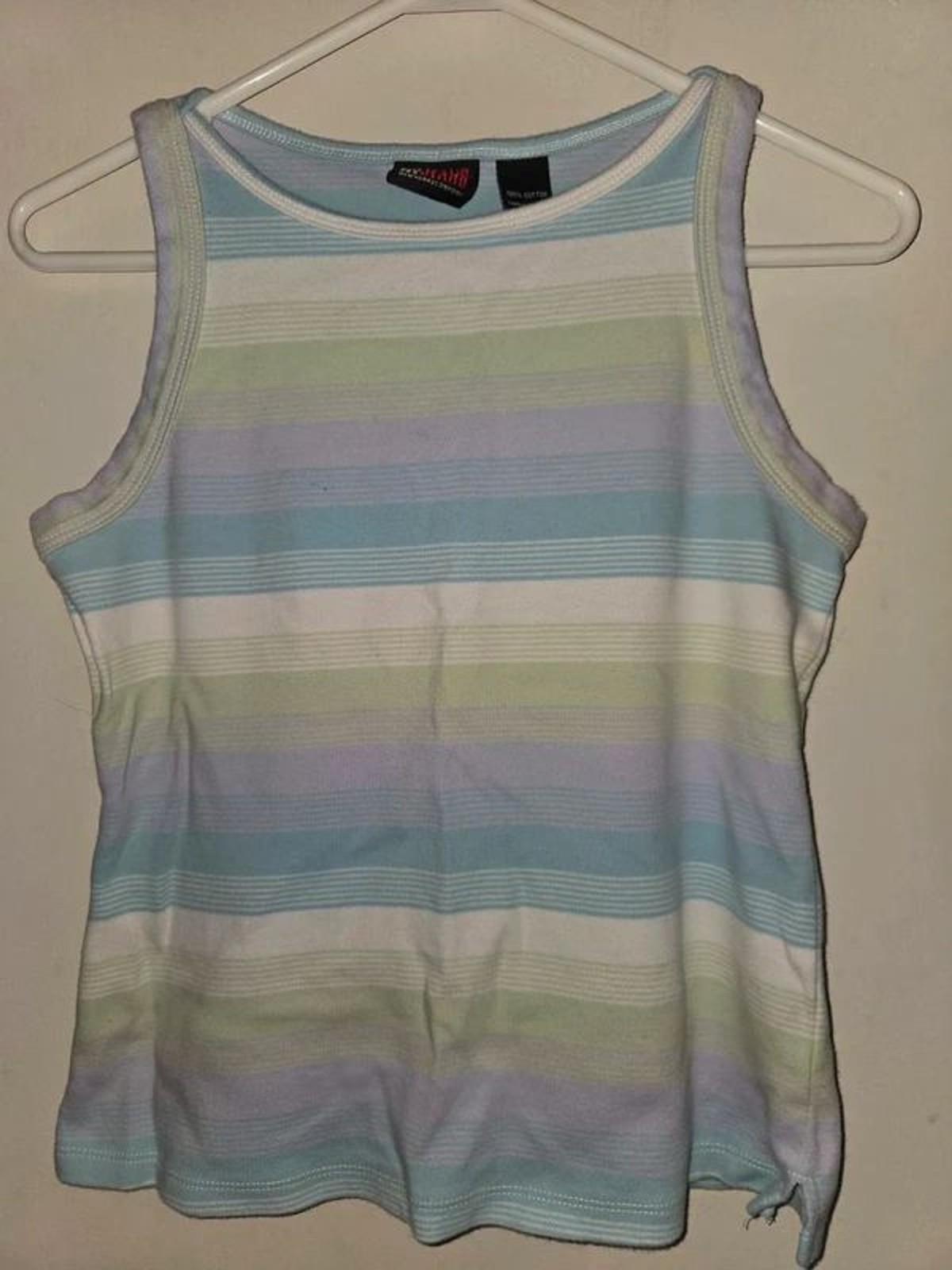 Vintage Y2K NY Jeans Pastel Striped Tank Top Size S