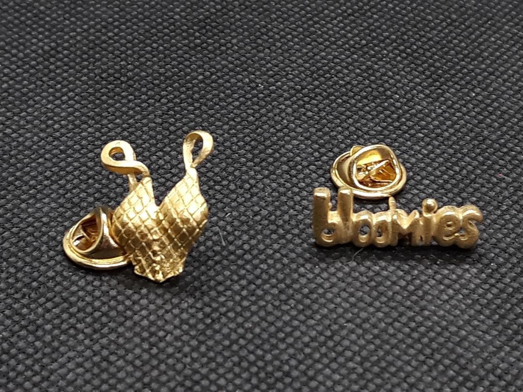 Vintage Lot of 2 Bloomies Vintage 1980\'s Bloomingdale\'s New York Store Pins Vintage Lot of 2 Bloomies Vintage 1980\'s Bloomingdale\'s New York Store Pins