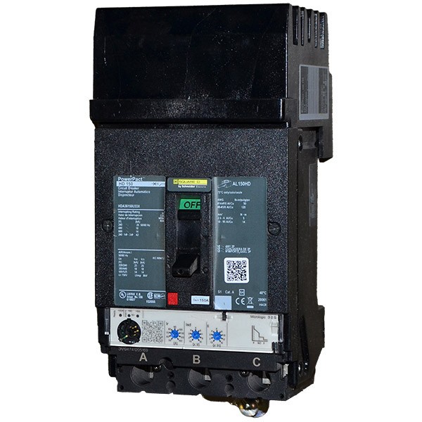 HDA36150U33X Schneider Electric 150A 600V 3P Powerpact Circuit Breaker  -SES