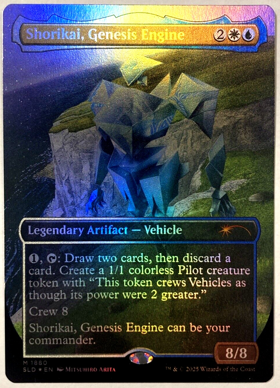 MTG Shorikai, Genesis Engine RAINBOW FOIL Secret Lair 1880 NM