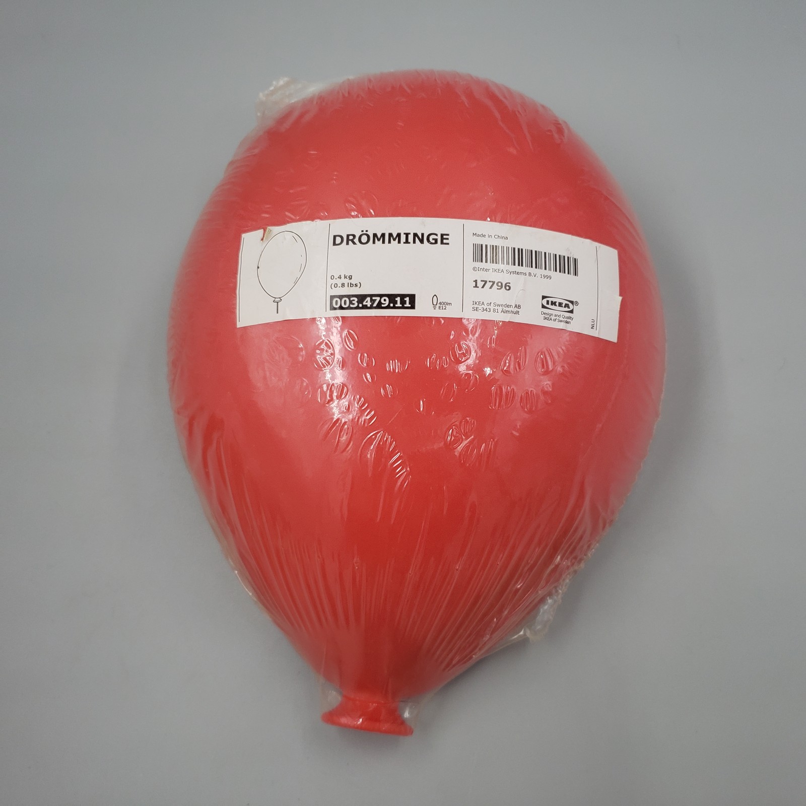 IKEA DROMMINGE Red Balloon Wall Lamp Light 003.479.11 Kids Room IKEA DROMMINGE Red Balloon Wall Lamp Light 003.479.11 Kids Room