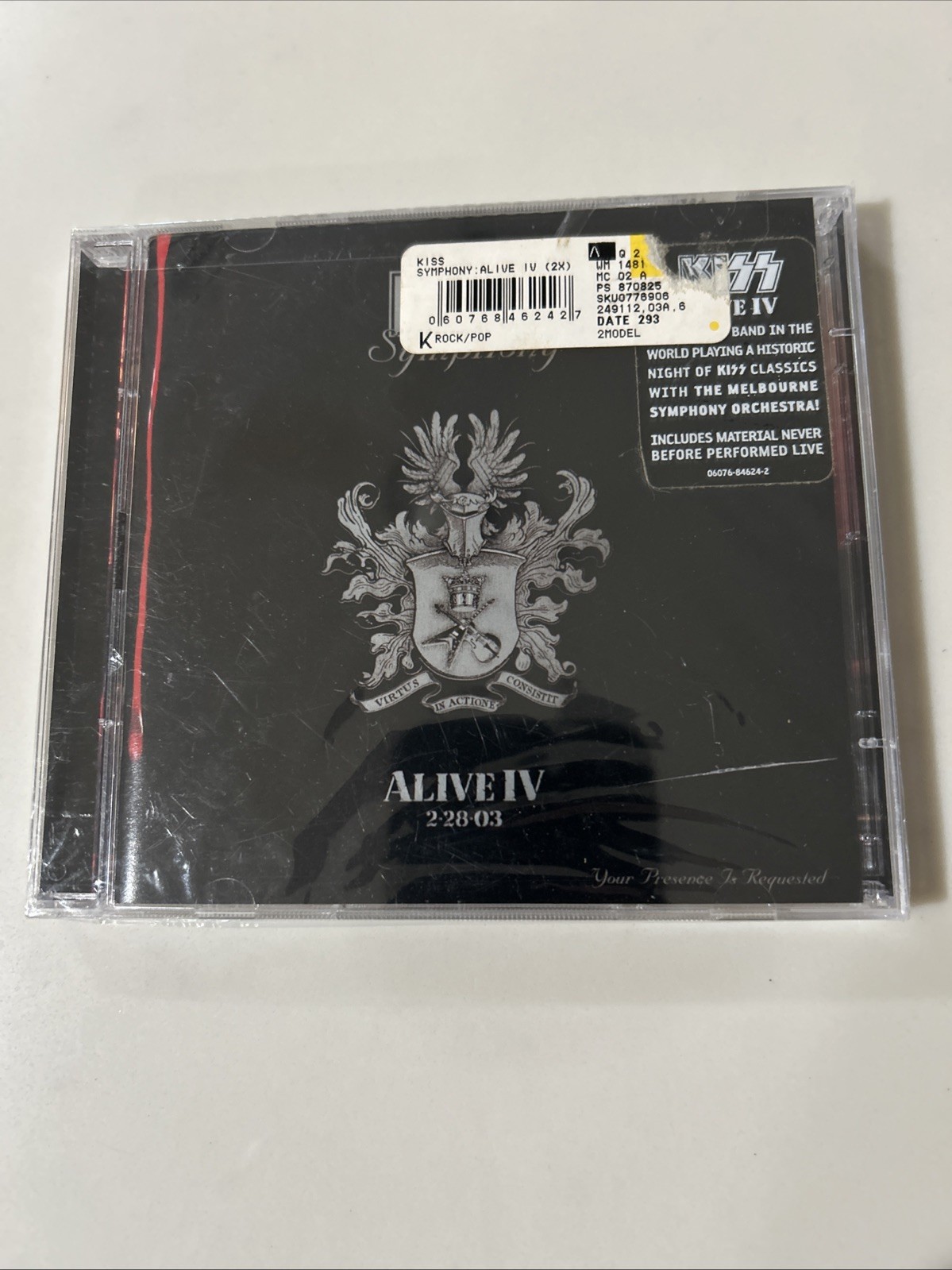 Kiss Symphony Alive IV 2-28-03 CD 2 disc New Sealed very Rare