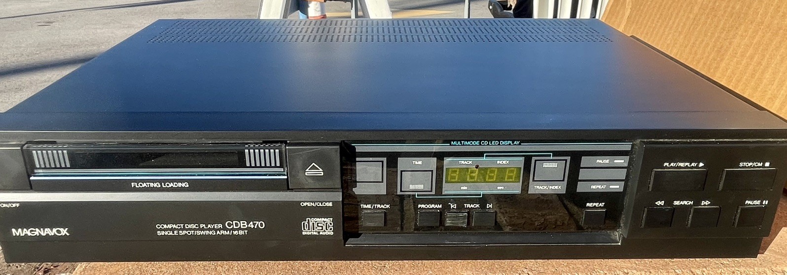 VTG 80s Magnavox Compact Disc CD Player CDB470 NEW/NOS Original Box MINT