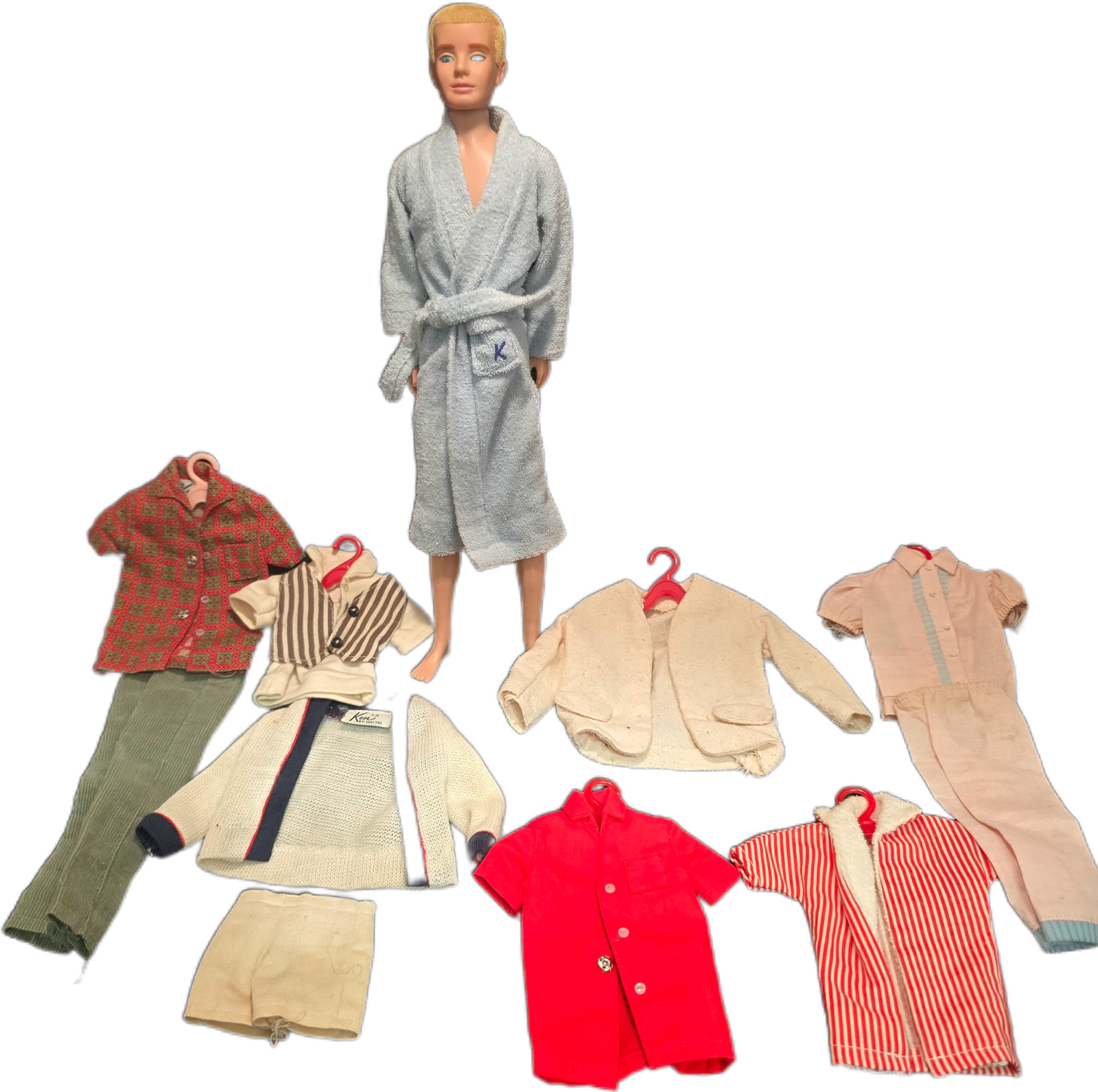 Vintage 1960s Ken Doll & Huge Lot Clothes & Accessories