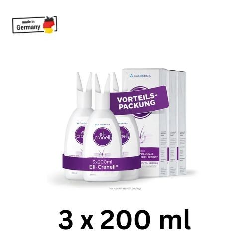 3x Ell Cranell 250 mg Hair Loss Prevention Tonic 200 ml No Tariffs 3x Ell Cranell 250 mg Hair Loss Prevention Tonic 200 ml No Tariffs