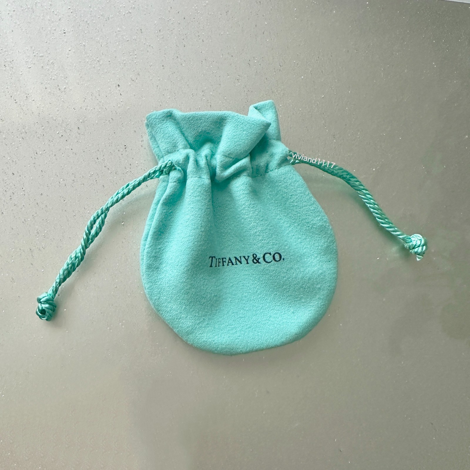 Tiffany Empty Packaging Blue Drawstring Closure Pouch 3''W x 3.75''H- New Tiffany Empty Packaging Blue Drawstring Closure Pouch 3''W x 3.75''H- New