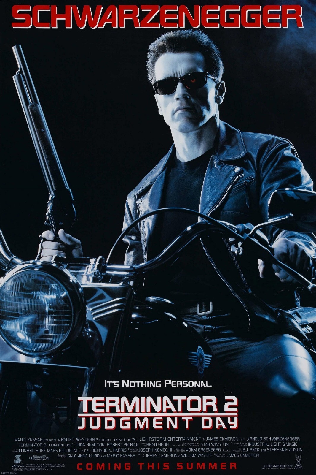 1991 Terminator 2 Movie Poster 11X17 Arnold Schwarznegger Robert Patrick 💀🍿