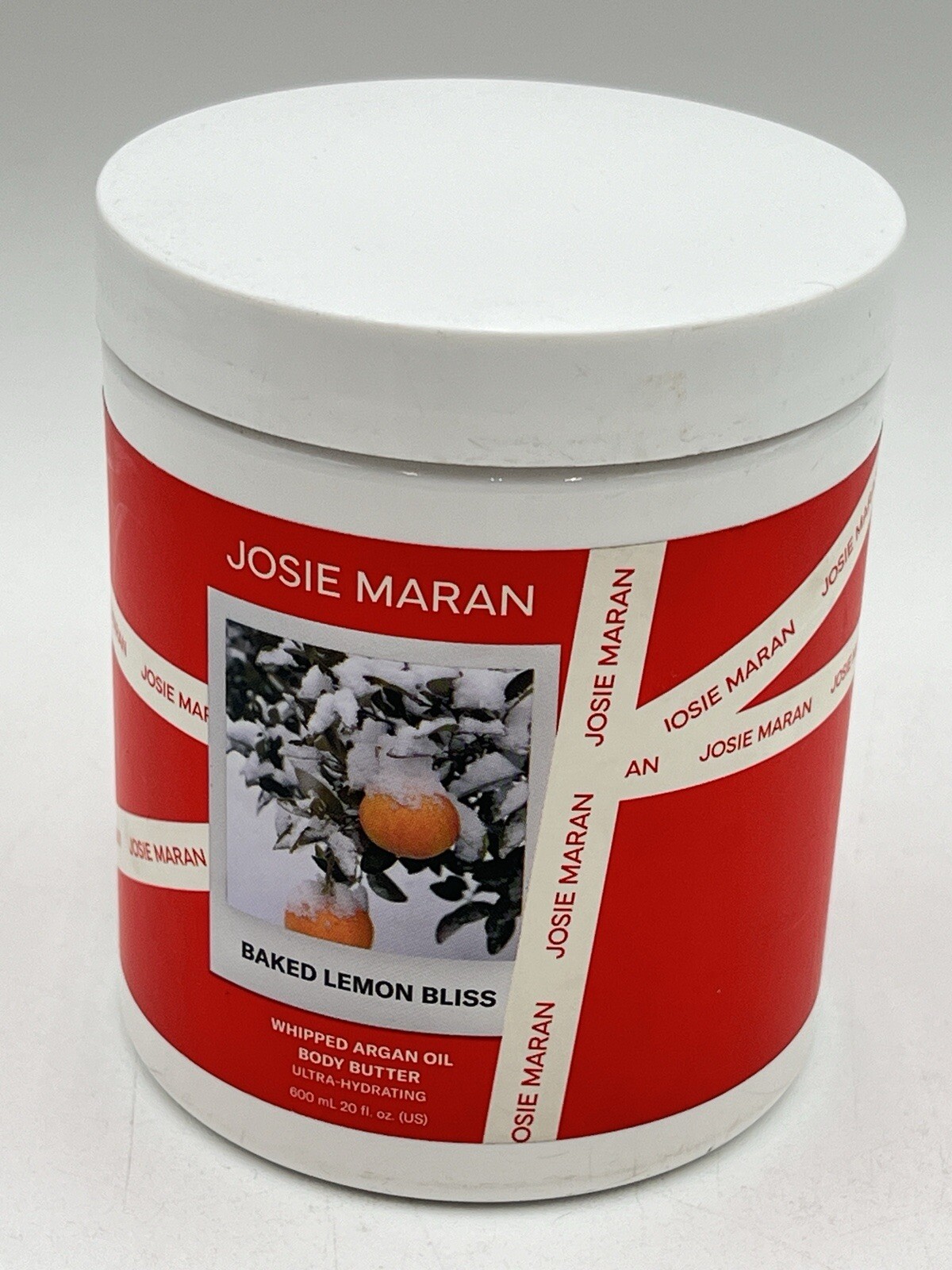 NEW JOSIE MARAN BAKED LEMON BLISS whipped Argan Oil Body Butter Hydrating 600 ml