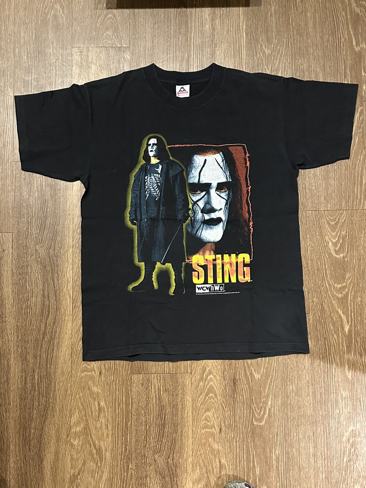 Vintage Sting 1998 WCW NWO Wrestling Rare T-Shirt on AAA Tag Vintage Sting 1998 WCW NWO Wrestling Rare T-Shirt on AAA Tag