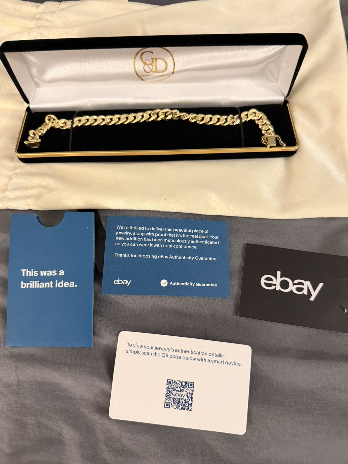 Real 14K Miami Cuban Bracelet Yellow Gold Box Clasp 8.5