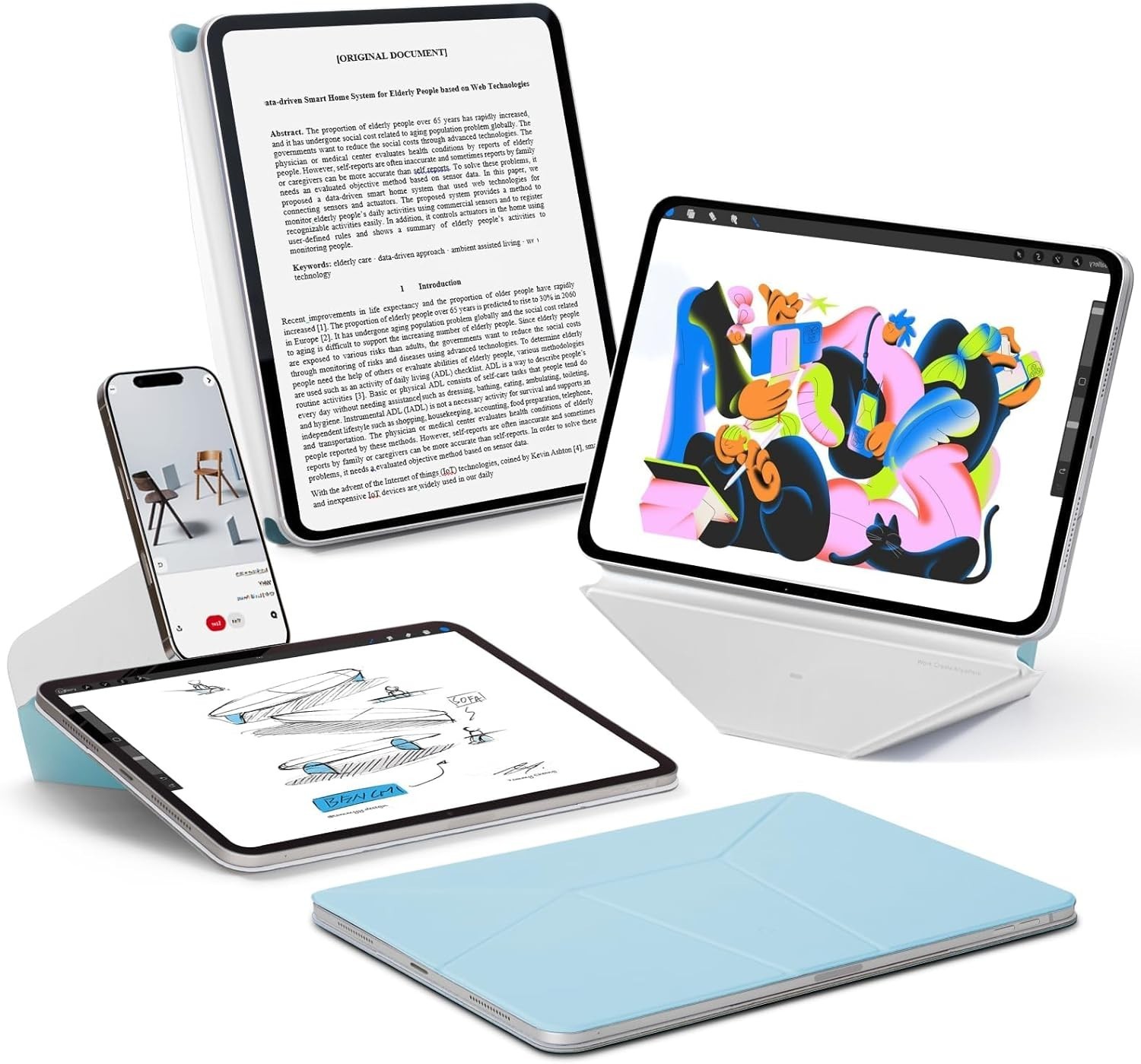 MOFT Dynamic Folio iPad Air 11/10.9 M4 M3 M2 4th 5th Gen Case