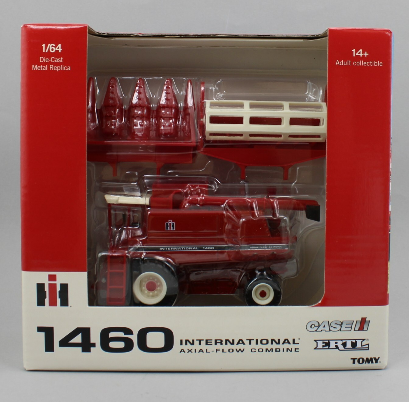 2025 ERTL 1:64 CASE IH *INTERNATIONAL HARVESTER* 1460 Combine w/RWA & (2) HEADS