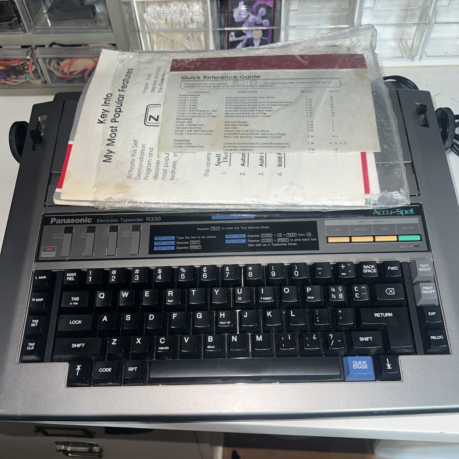 Panasonic KX-R330 Electronic Typewriter Tested Working