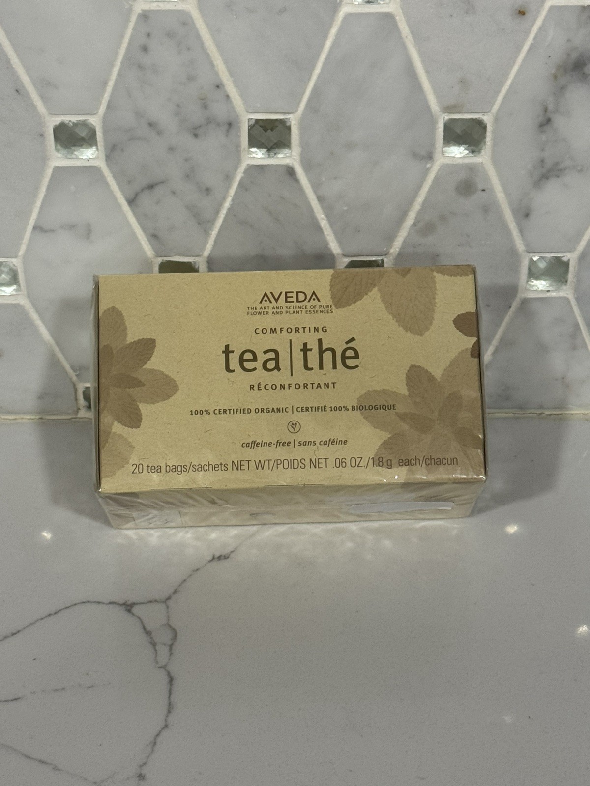 Aveda Comforting Herbal Tea Tisane 20 Sachets Caffeine Free Peppermint Tea