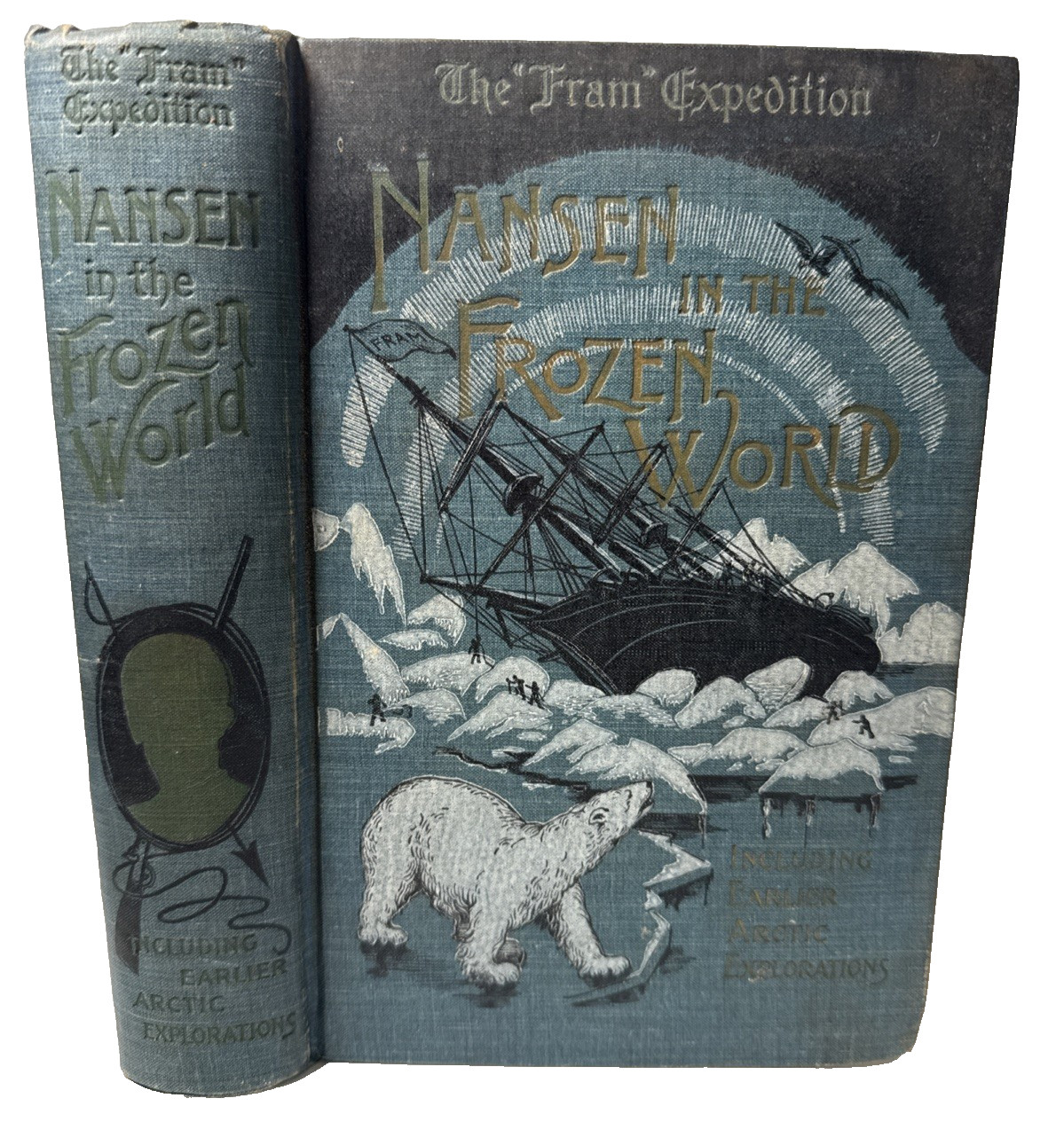 Nansen in Frozen World Arctic Exploration John Read 1897 1st ed Antique Book