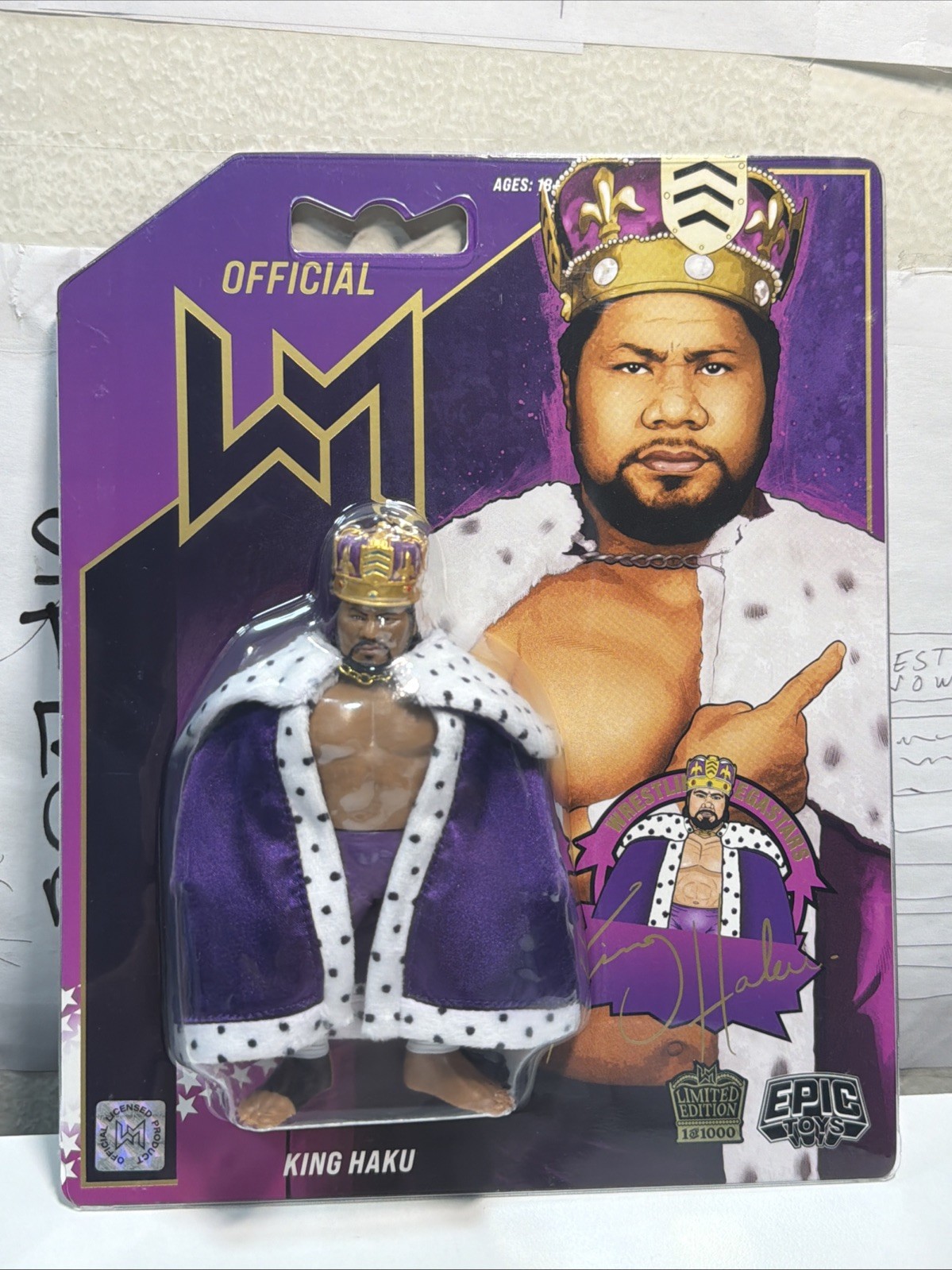 Epic Toys King Haku 1/1000 WWF Hasbro Style Retro 2026 Wrestling Figure WWE MOC