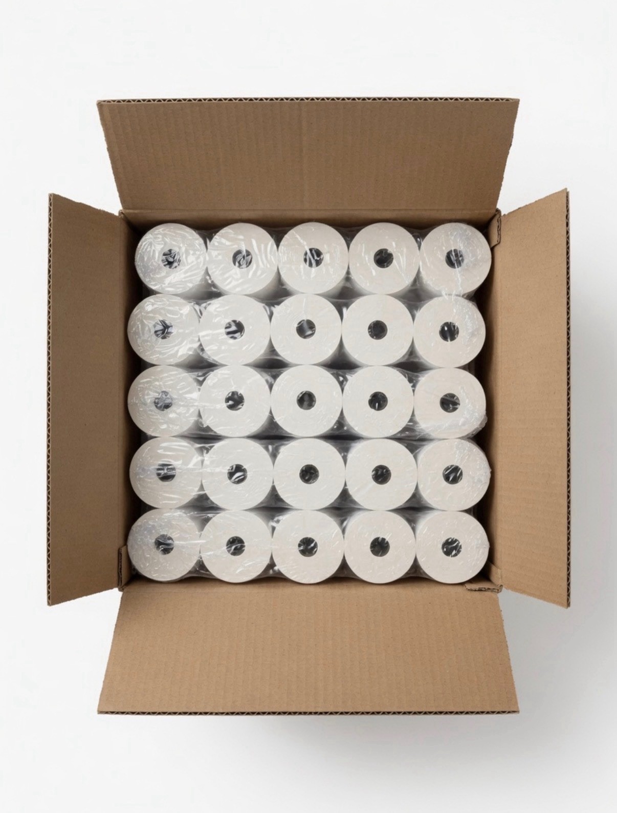 Thermal Paper Rolls 2.25 in x 200 ft BPA Free White 48 GSM Qty 50