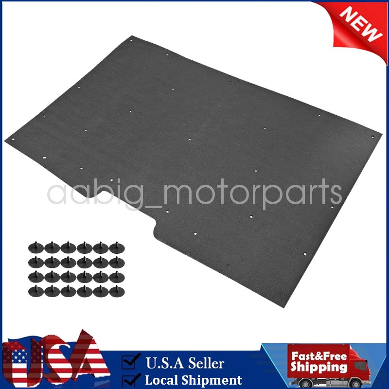 For 1981-87 Chevrolet GMC Pickup Truck Suburban Jimmy Hood Insulation Pad Black