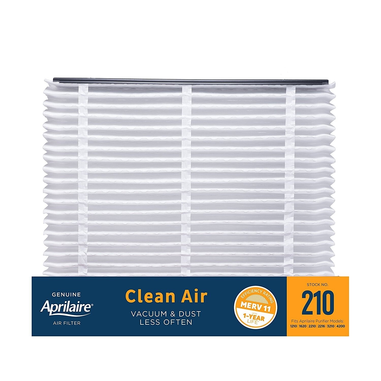 Genuine AprilAire 210 Clean Air Filter MERV 11 Models 1210, 1620, 2210 and More