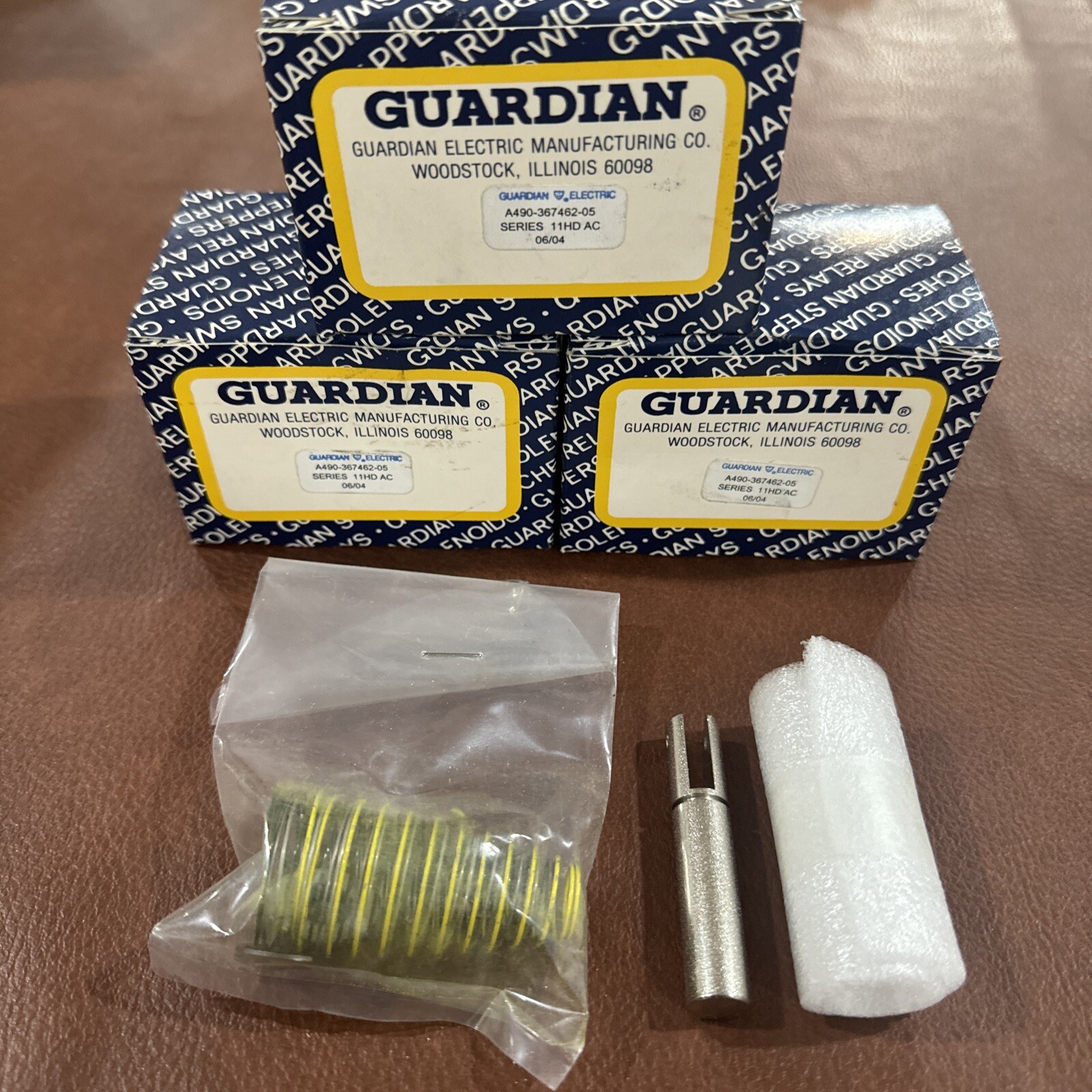 3x Guardian A490-367462-05 SOLENOID SPRING KIT 3 SPRINGS 1 PLUNGER #B12 3x Guardian A490-367462-05 SOLENOID SPRING KIT 3 SPRINGS 1 PLUNGER #B12