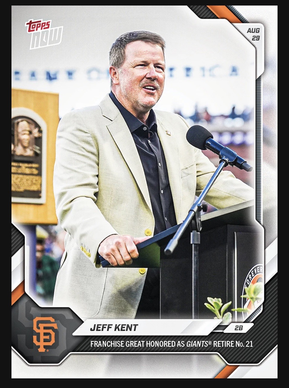 Jeff Kent - 2026 MLB Topps NOW® - Card 616 Retire #21 Presale