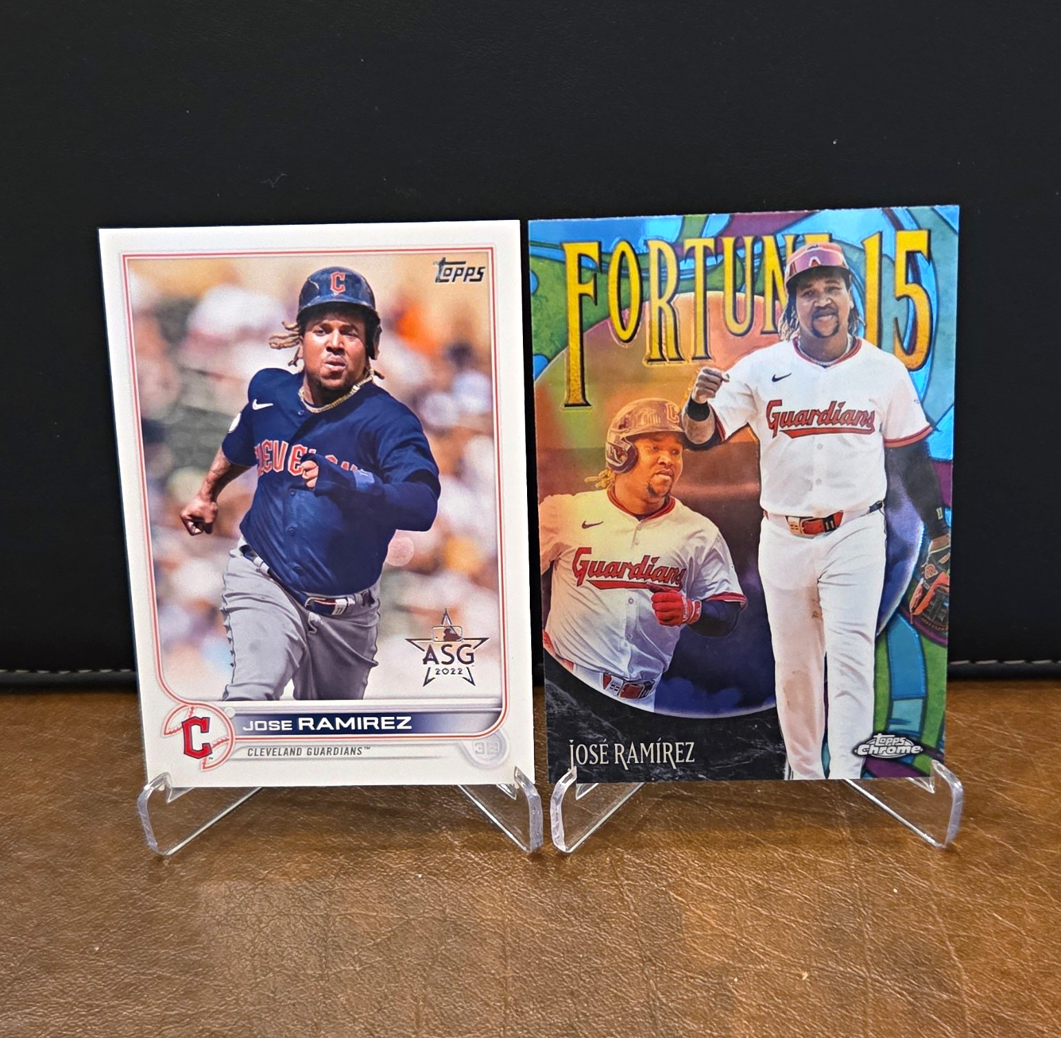 Topps 2021 & 2022 Jose Ramirez Guardians 2-Card Lot Chrome Platinum #269 F15-8