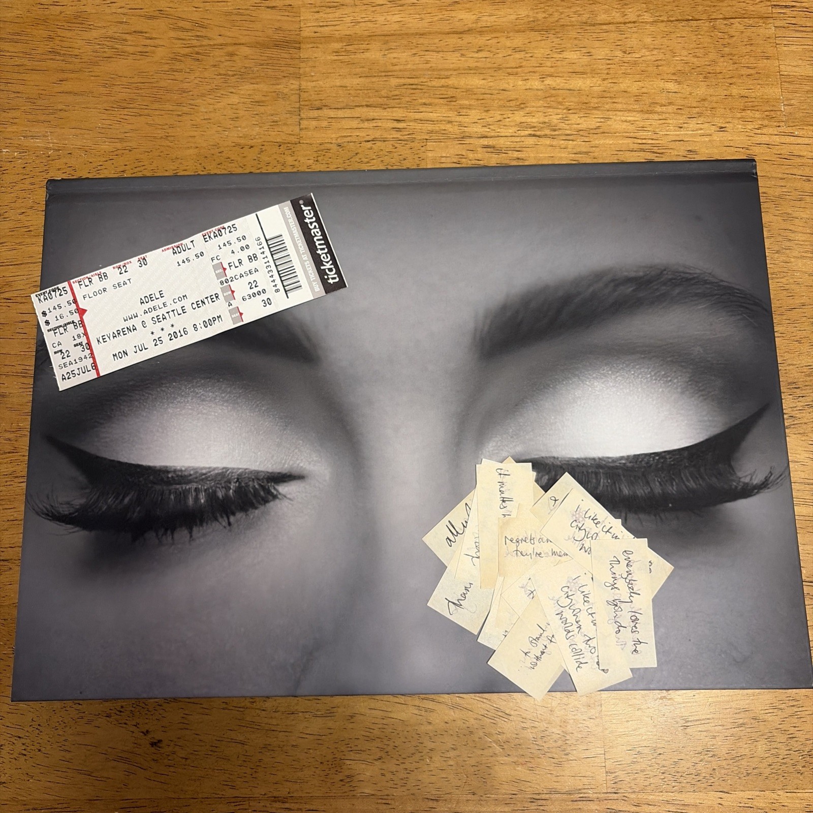 Adele Live 2016 World Tour Program Photo Book With Ticket and Confetti Adele Live 2016 World Tour Program Photo Book With Ticket and Confetti